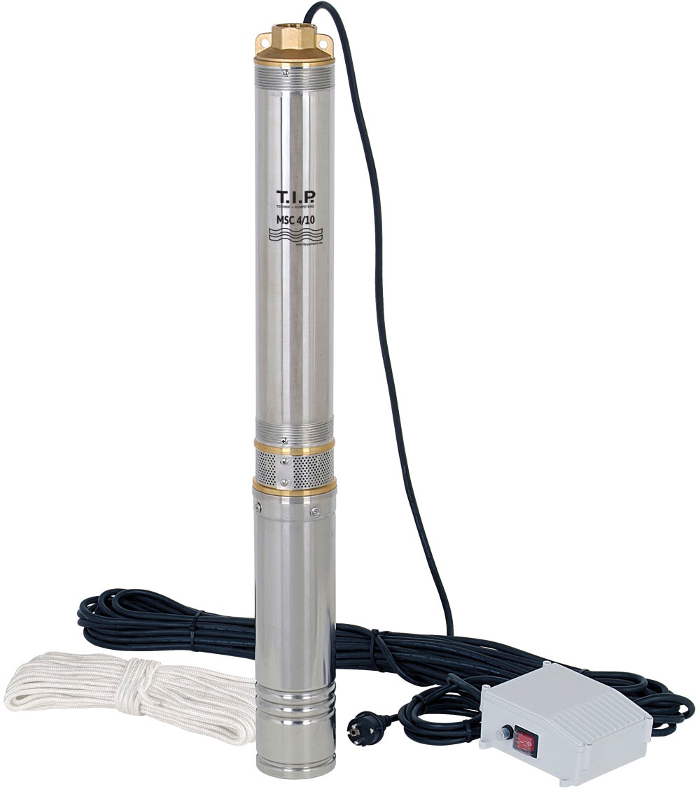 TIP Tiefbrunnenpumpe »MSC 4/10« schwarz