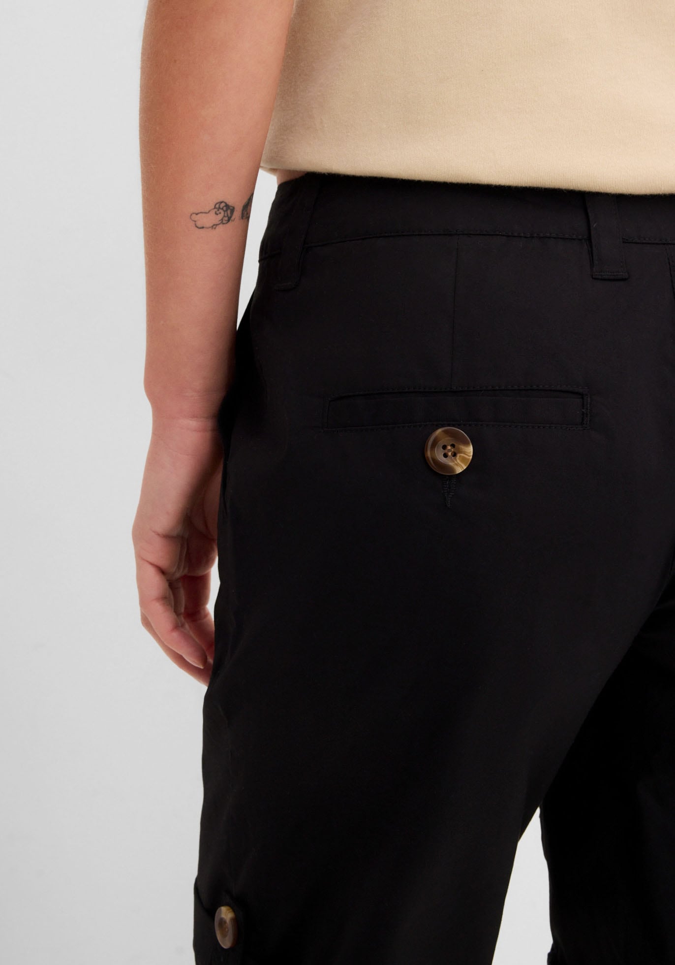 bonprix Bermudas »Stretch Bermuda«  mit krempelbaren Beinen, Regular Fit