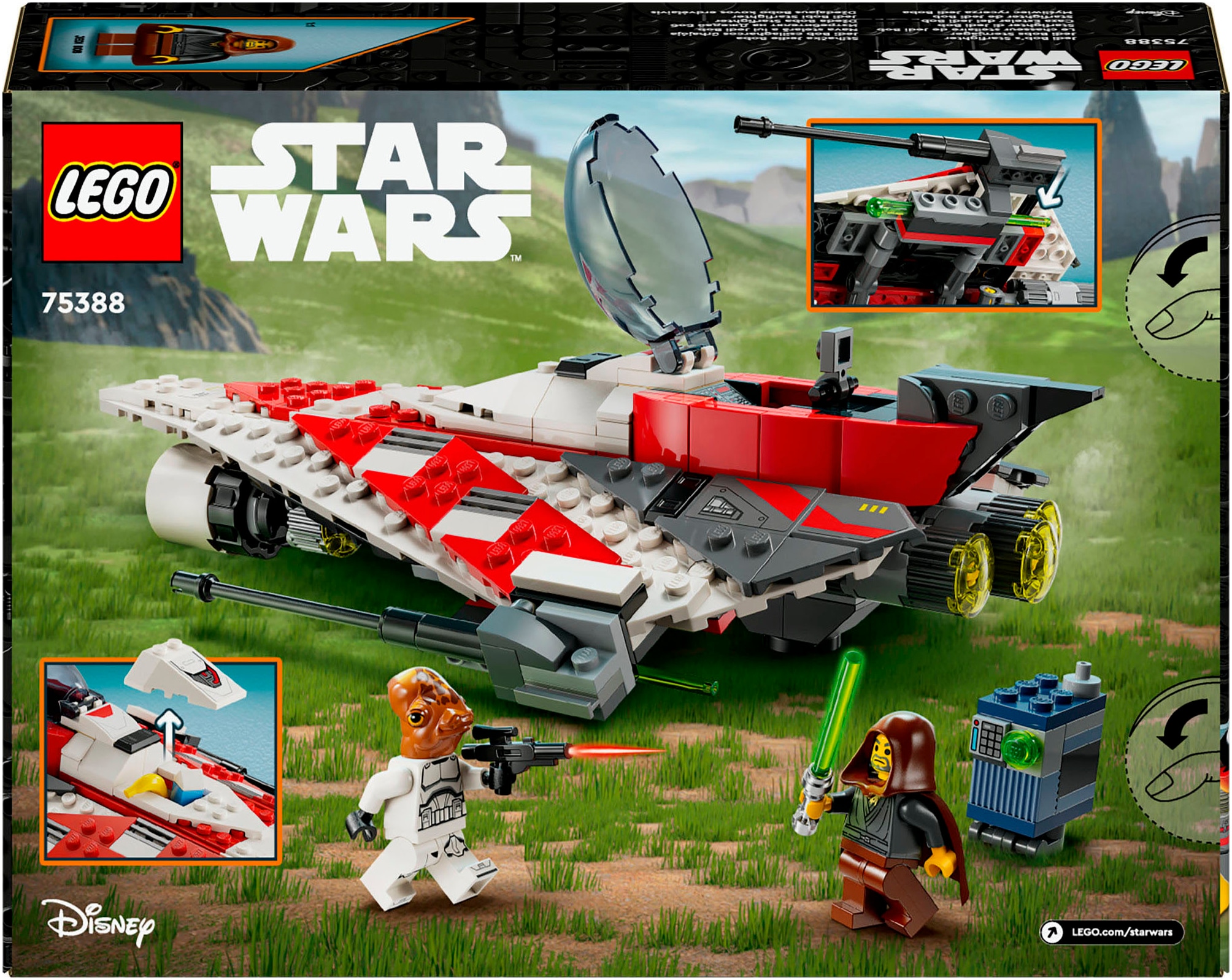 LEGO® Konstruktionsspielsteine »Jedi Bobs Sternjäger (75388), LEGO Star Wars ™«, (305 St.), Made in Europe