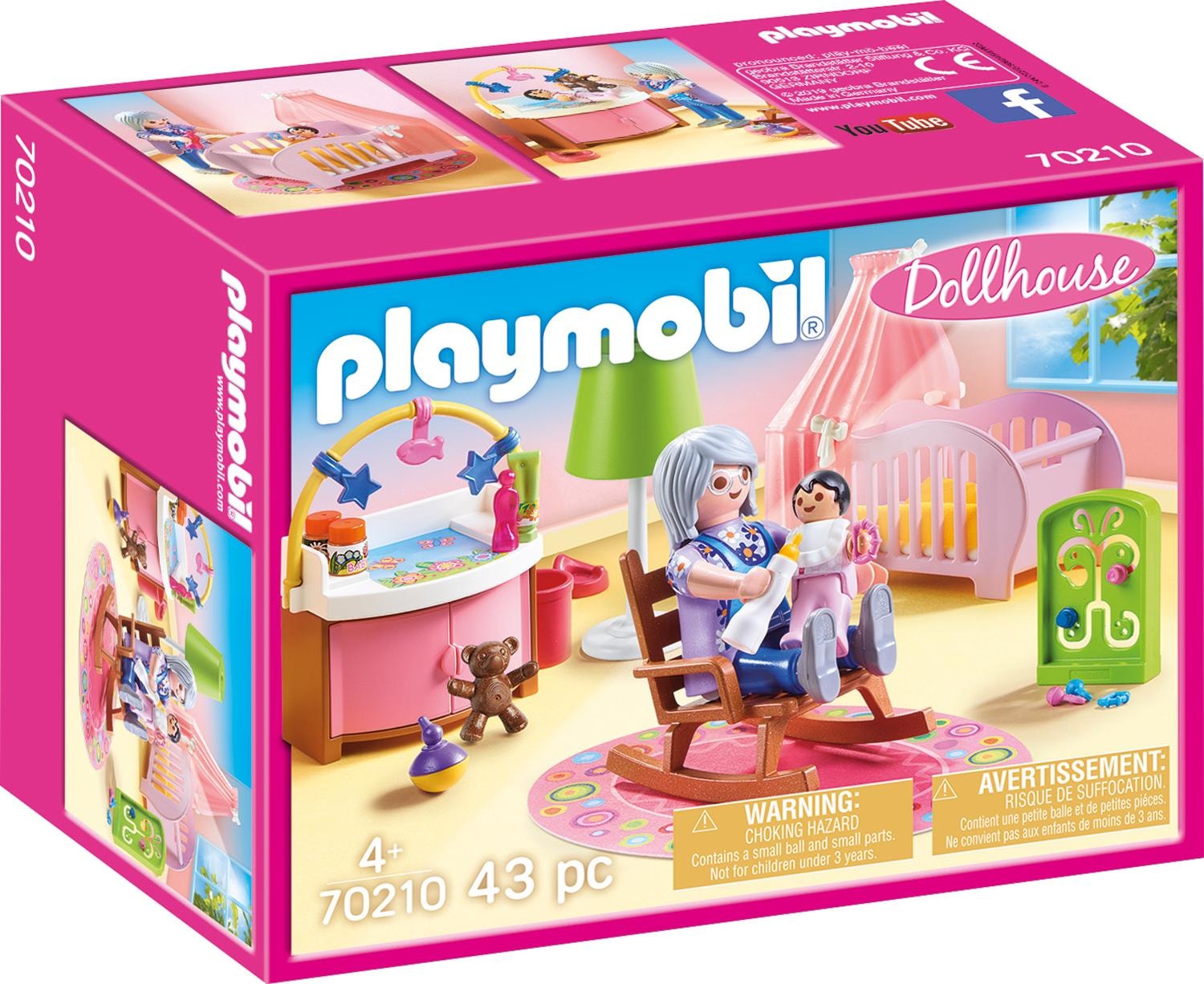 Playmobil® Konstruktions-Spielset »Babyzimmer (70210), Dollhouse«, (43 St.), Made in Germany