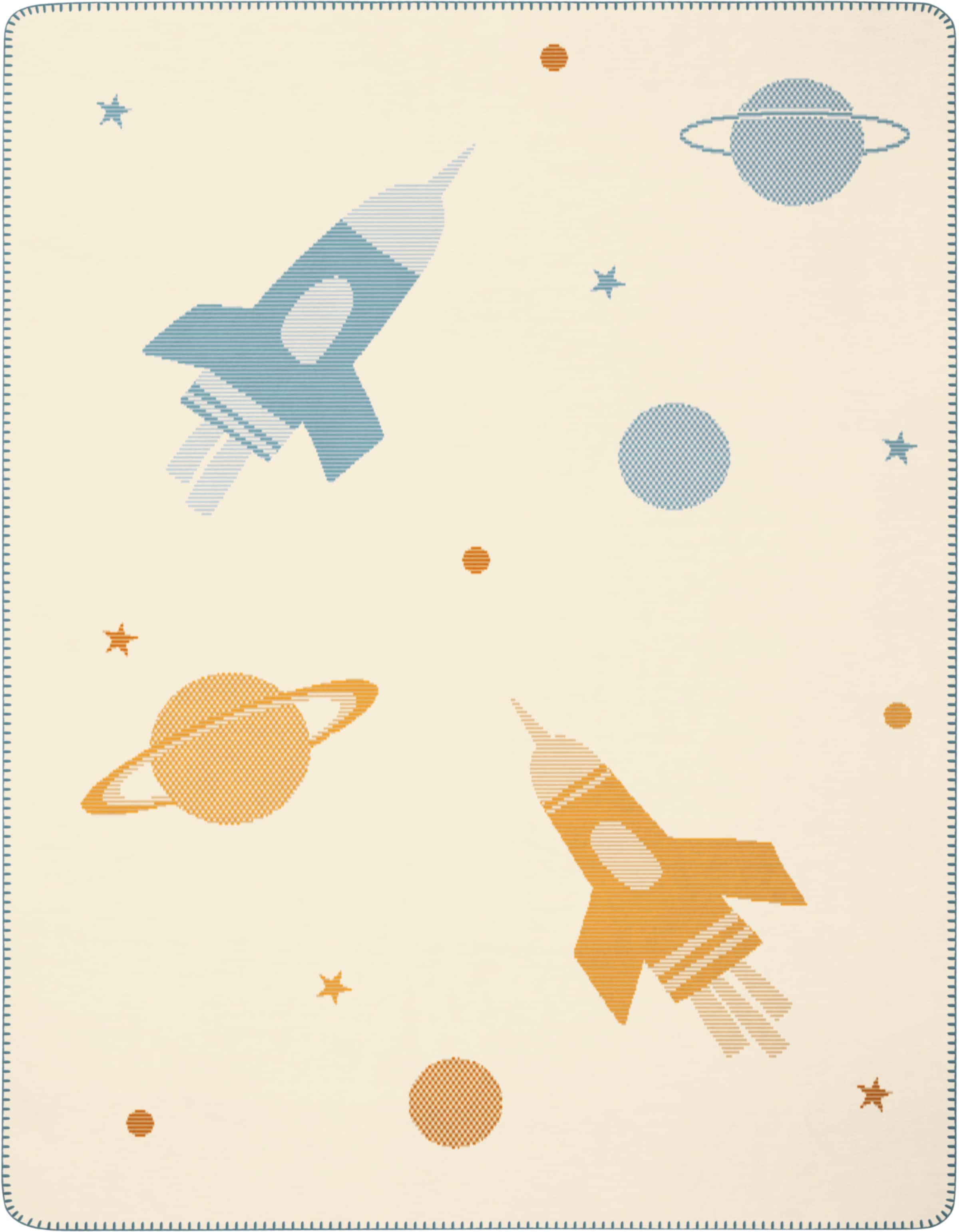Biederlack Babydecke »Babydecke Orbit«, 75 x 100, mit Zierstich günstig online kaufen