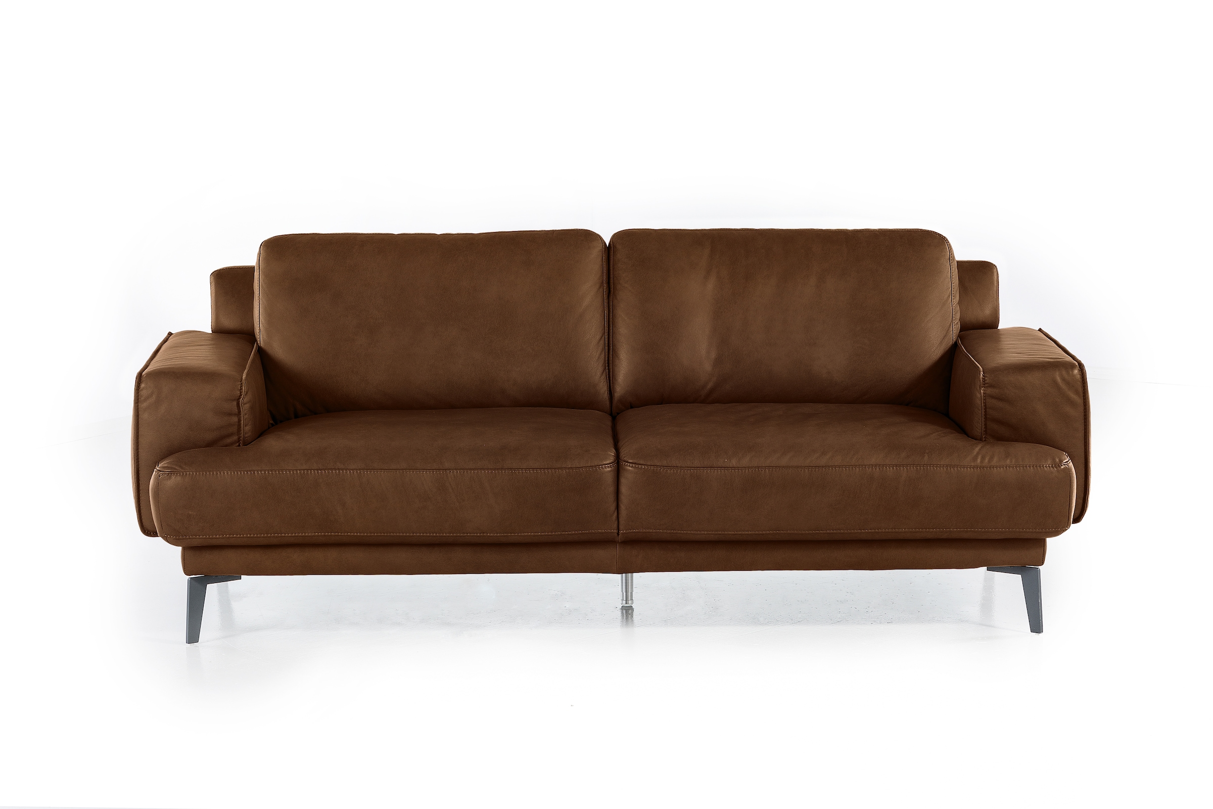 W.SCHILLIG 2-Sitzer, tobacco B/H/T: 213 cm x 94 cm