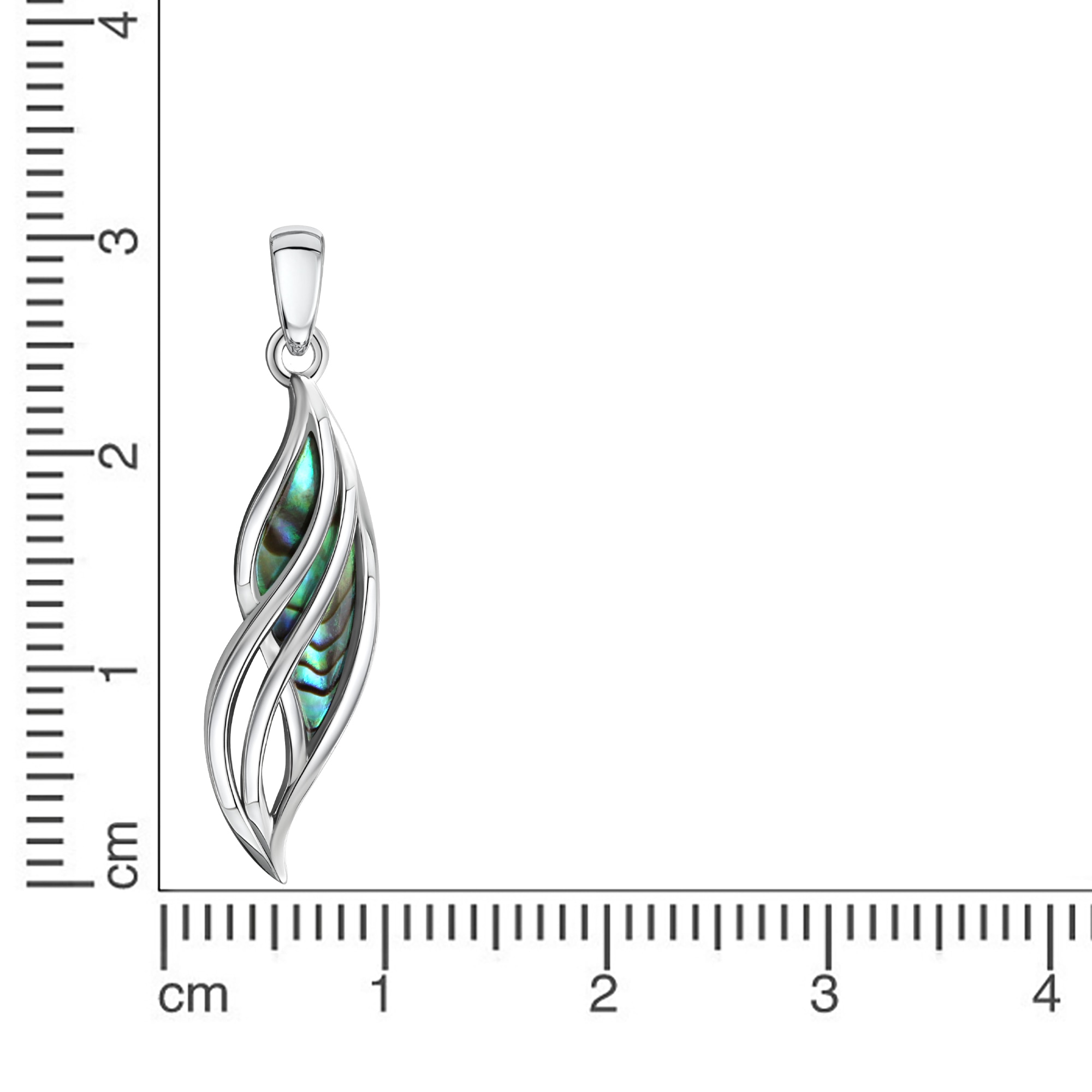 Vivance Kettenanhänger »925/- Sterling Silber rhodiniert Abalone«