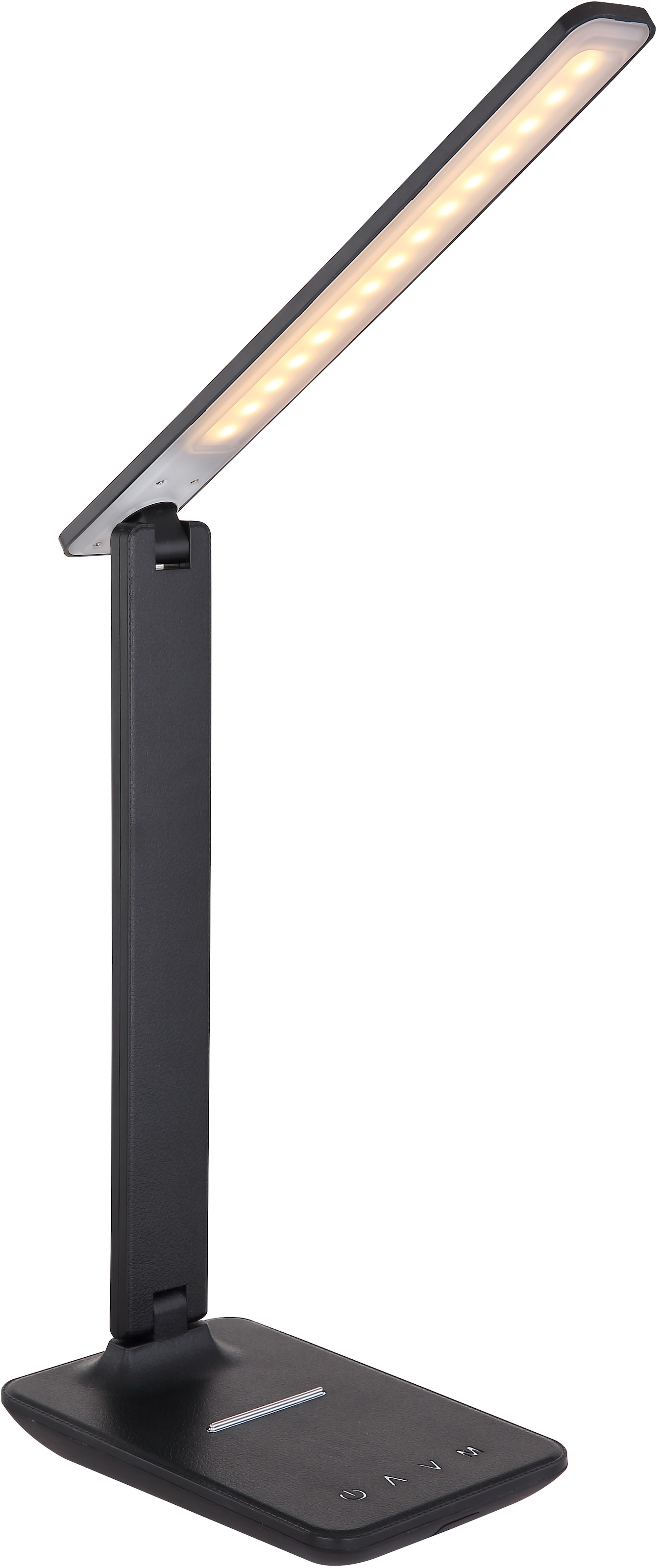 GLOBO LIGHTING LED Tischleuchte »BULLA«, Leuchtmittel LED-Modul | LED fest integriert, Tischlampe/Arbeitszimmer/Bürotischleuchte/schwarz