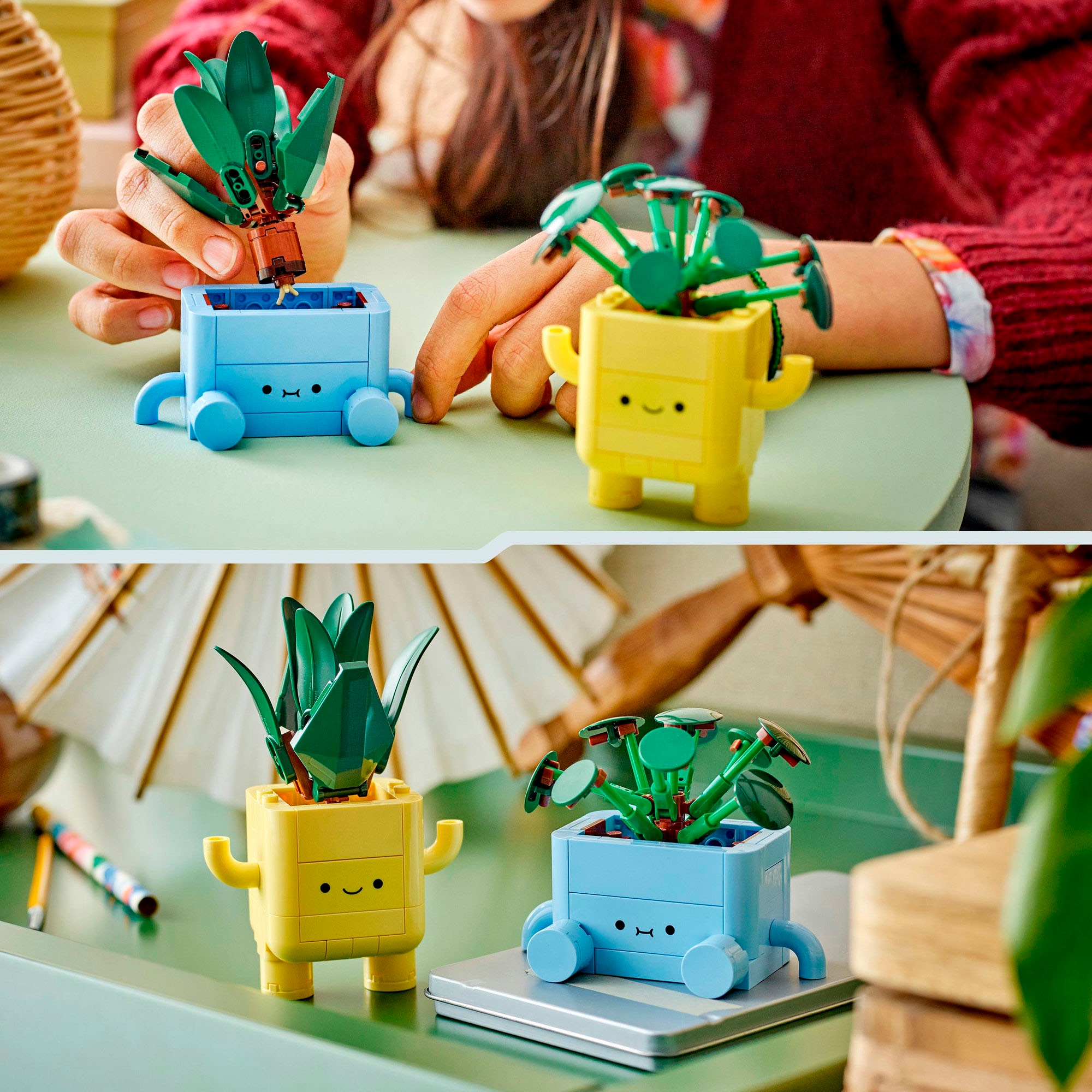 LEGO® Konstruktionsspielsteine »Fröhliche Pflanzen (10349), LEGO Botanicals«, (217 St.), Made in Europe