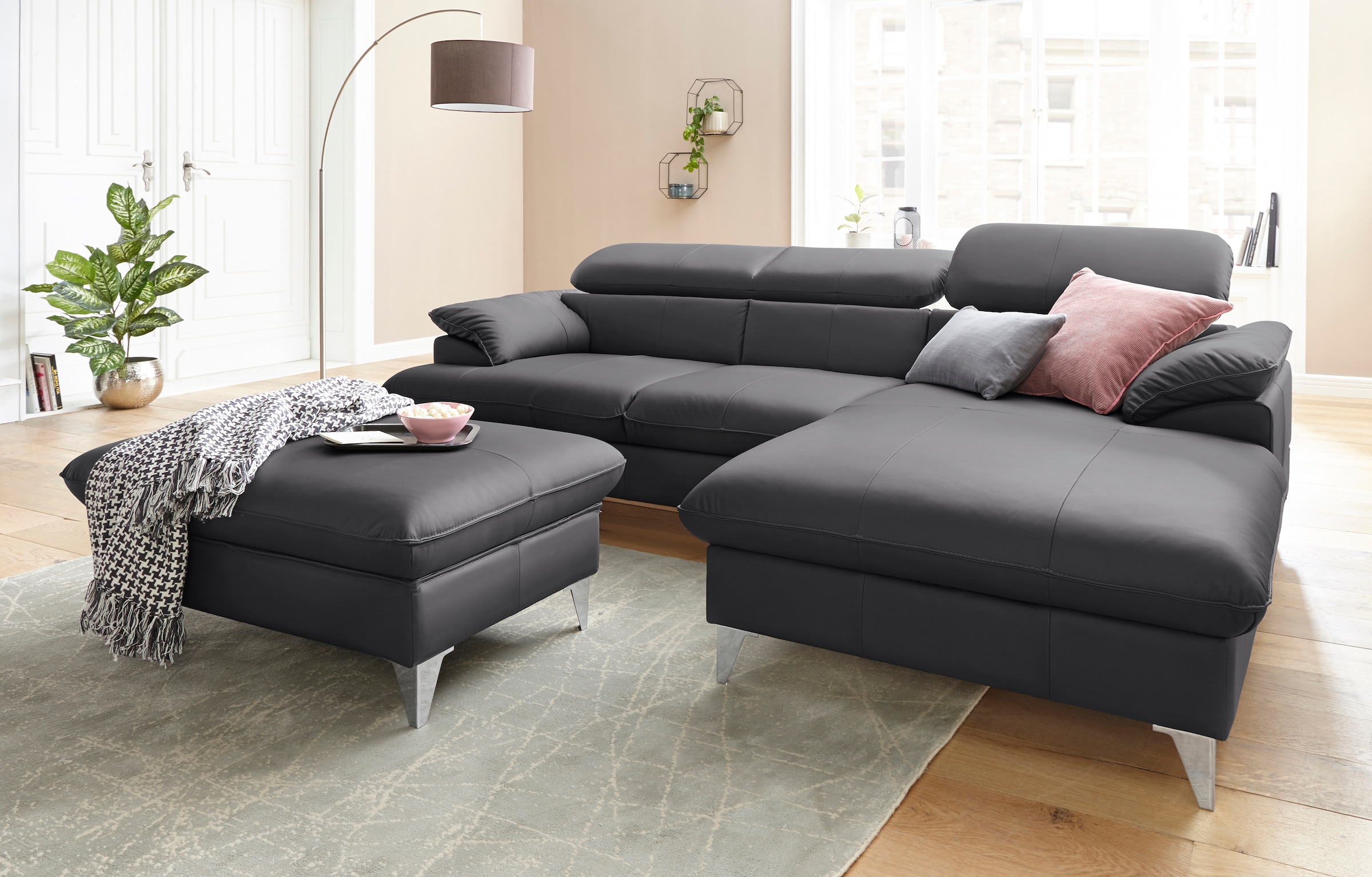 COTTA Polstergarnitur »Caluso L-Form«, (2 tlg.), Set bestehend aus: Ecksofa günstig online kaufen