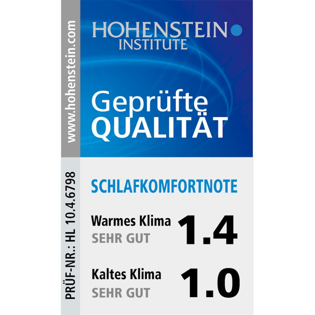 Haeussling Daunenbettdecke »Swiss Royal, Bettdecken für Sommer und Winter, Ganzjahresdecke, Decke«, warm, Füllung 90% Daunen, 10% Federn, Bezug 100% Baumwolle, (1 St.)