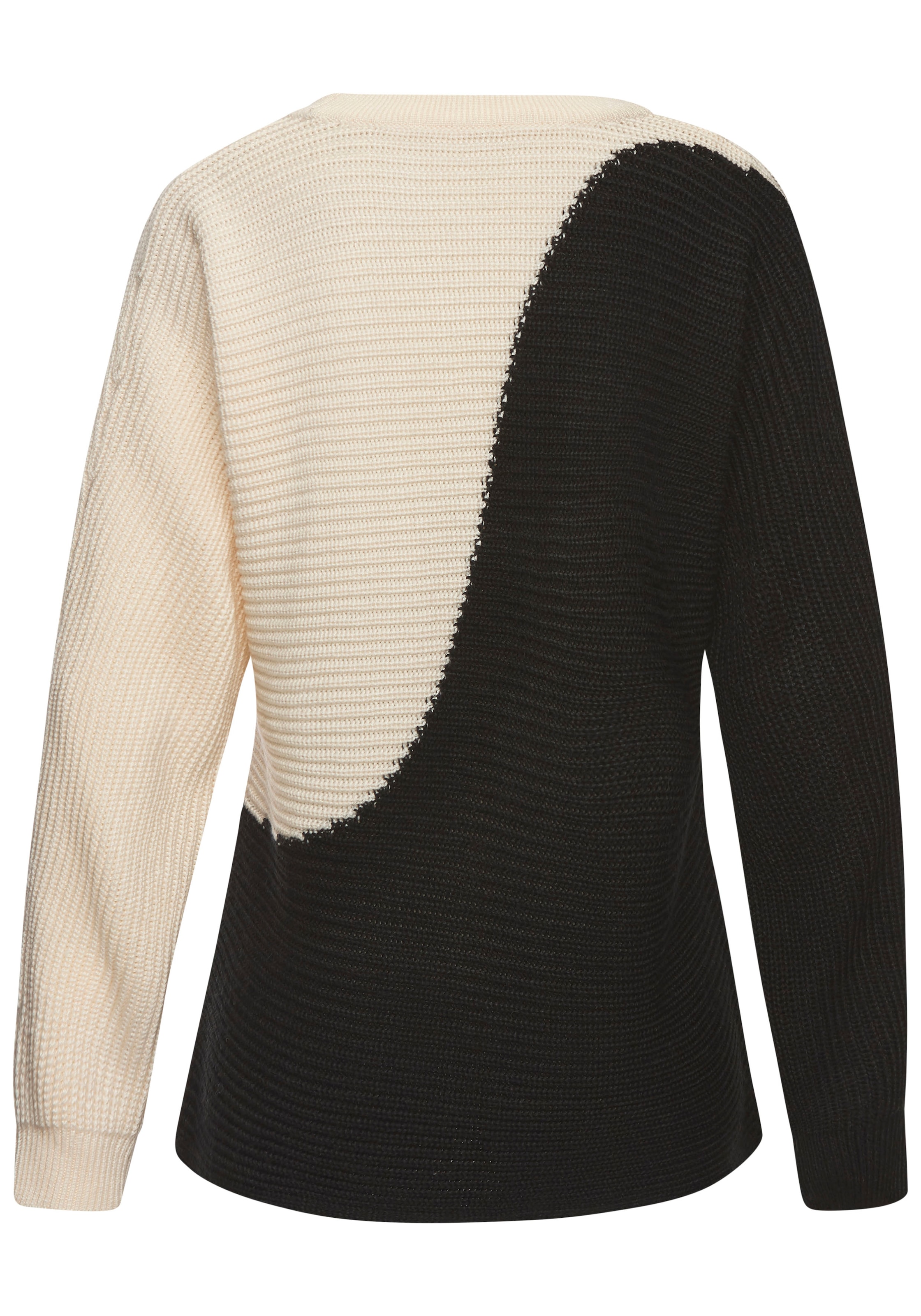 Vivance Strickpullover, in Colorblock-Optik, Rundhals