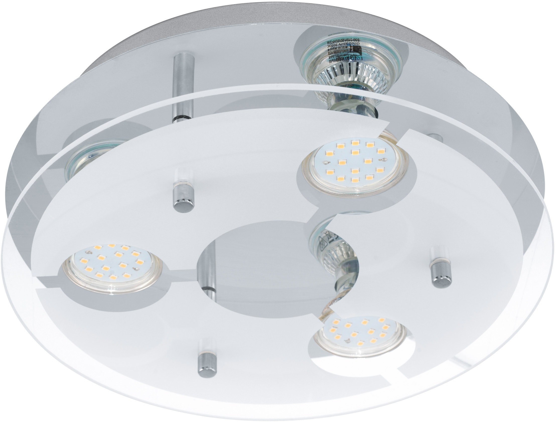 EGLO LED Deckenleuchte »CABI«, 3 flammig, Leuchtmittel GU10   LED wechselba günstig online kaufen