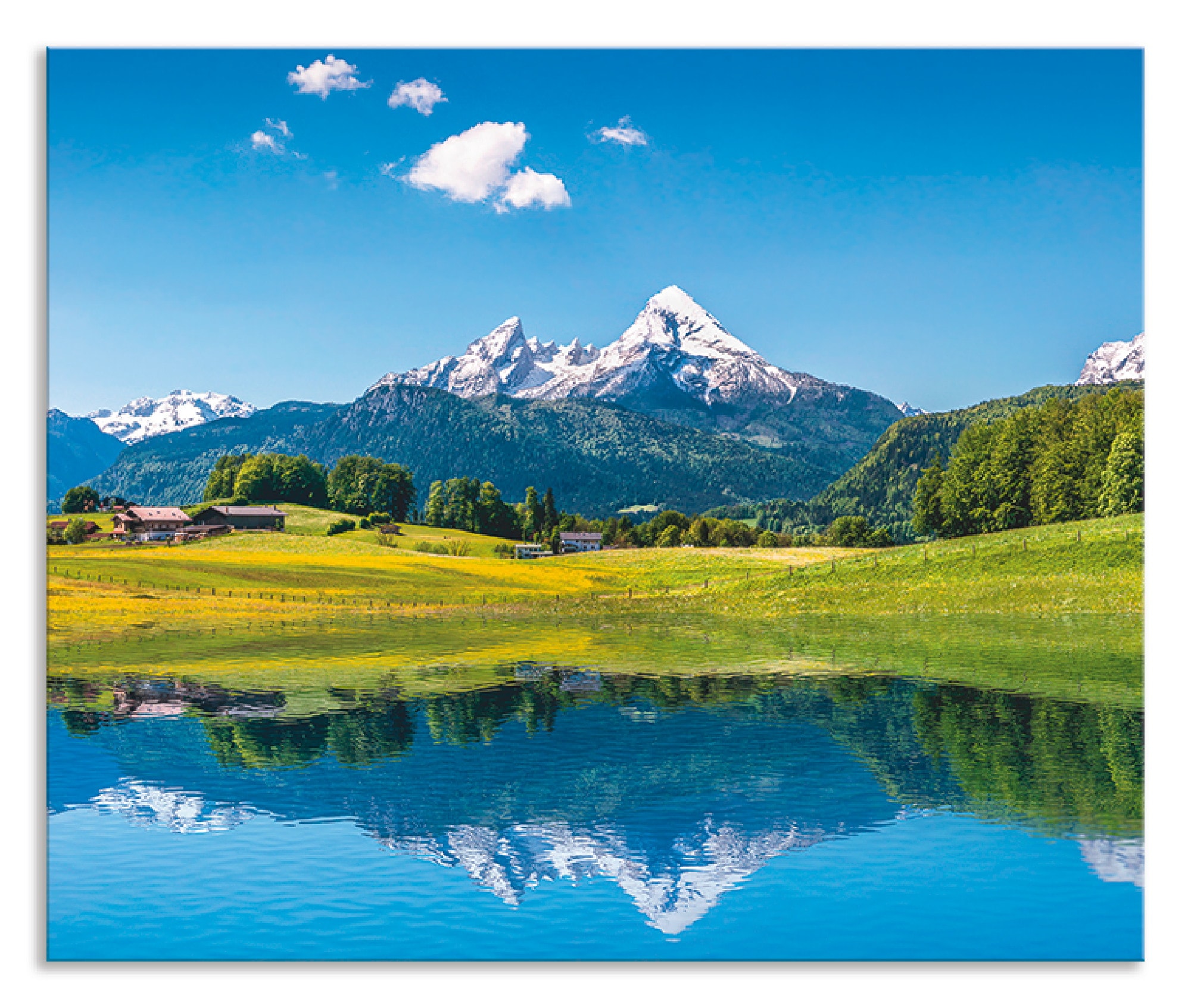 Artland Küchenrückwand »Landschaft in den Alpen«, (1 tlg.), Alu Spritzschut günstig online kaufen