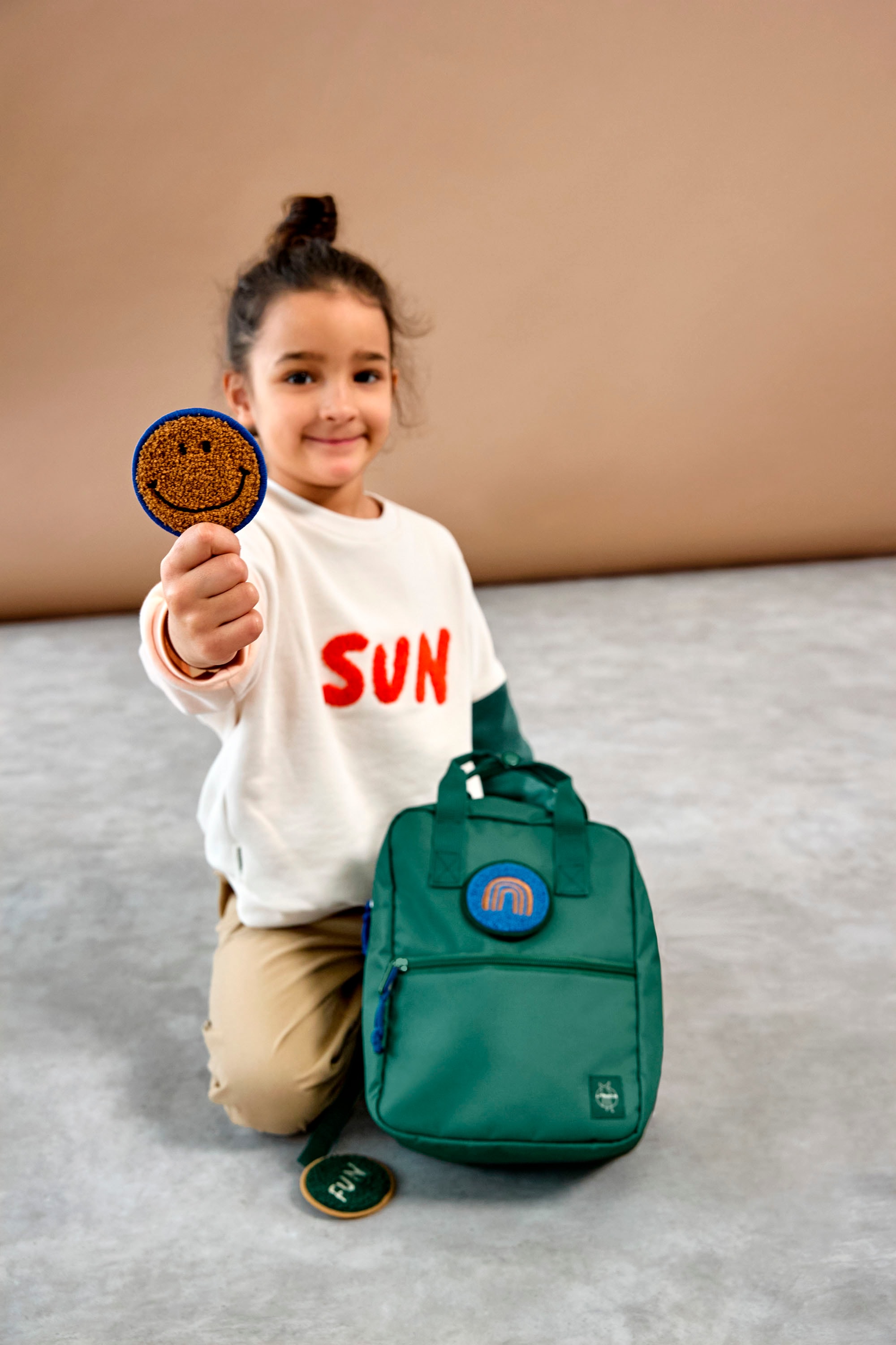 LÄSSIG Kinderrucksack »Little Gang, Mini Square Backpack, dark green«