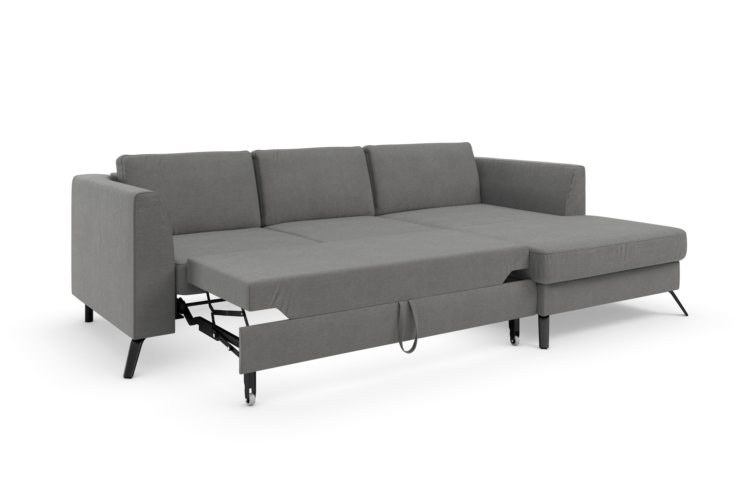 sit&more Ecksofa »Olsen L-Form«, inklusive Sitztiefenverstellung, wahlweise mit Bettfunktion, 15cm hoch