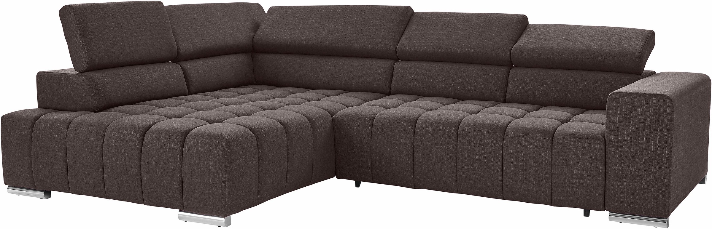 exxpo - sofa fashion Ecksofa »Elias, aktuelle Kreuzsteppung im Sitz, bequem günstig online kaufen
