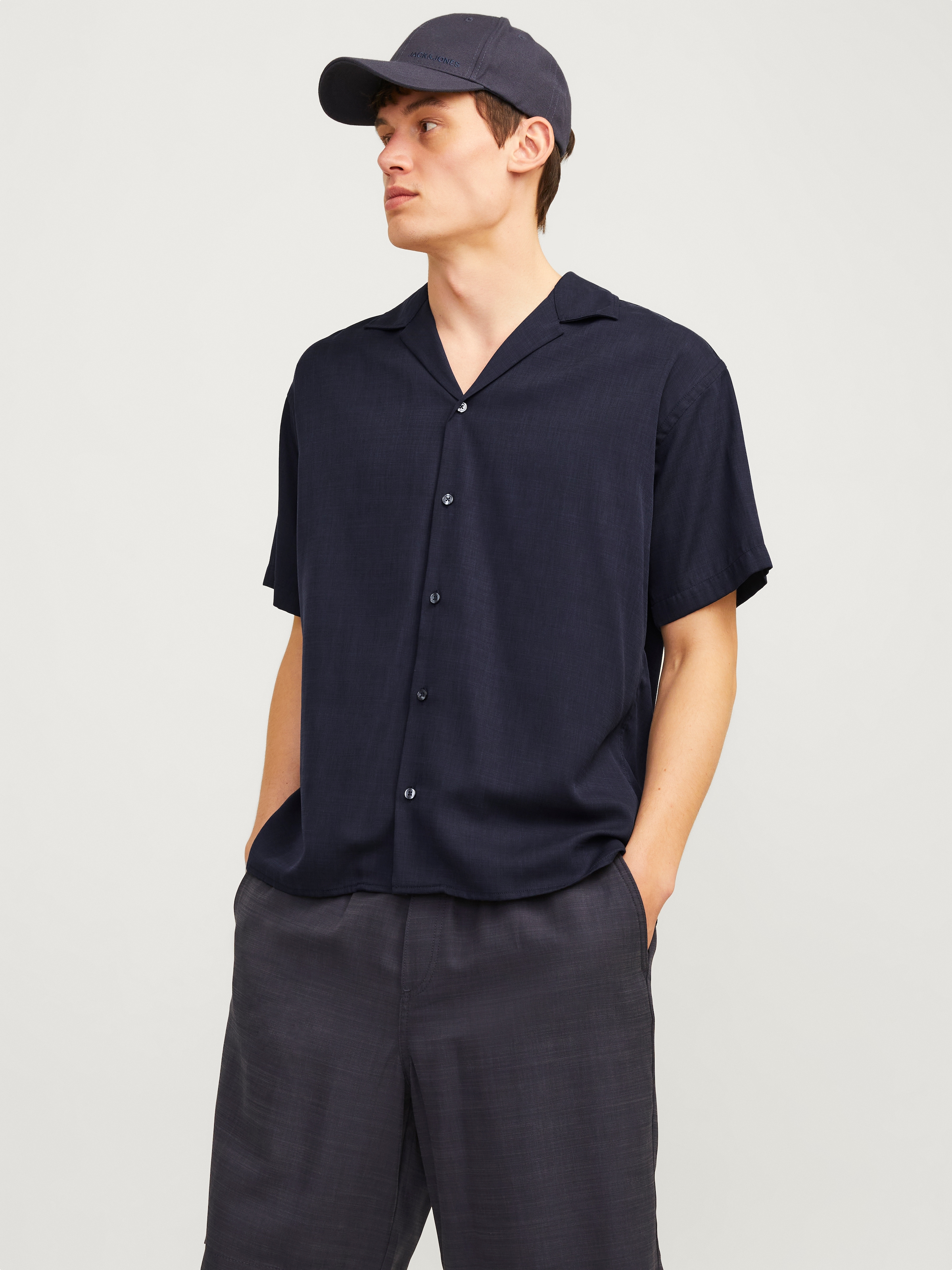 Jack & Jones Kurzarmhemd »JPRCCAARON TENCEL RESORT SHIRT S/S LN«