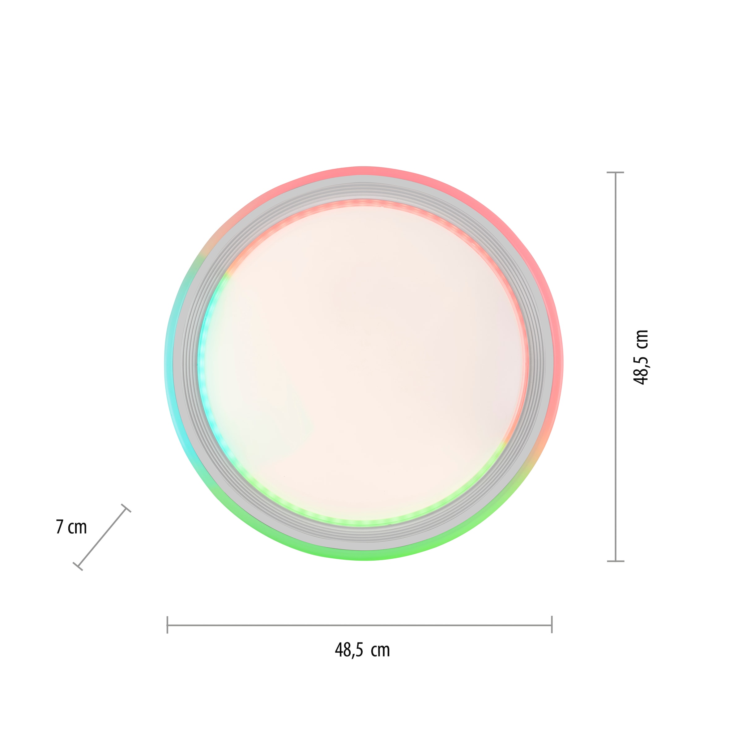 JUST LIGHT Deckenleuchte »SPHERIC«, 2 flammig, Leuchtmittel LED-Board-LED-Board | LED fest integriert-LED fest integriert, LED, CCT - über Fernbedienung, RGB-Rainbow, Infrarot inkl., dimmbar