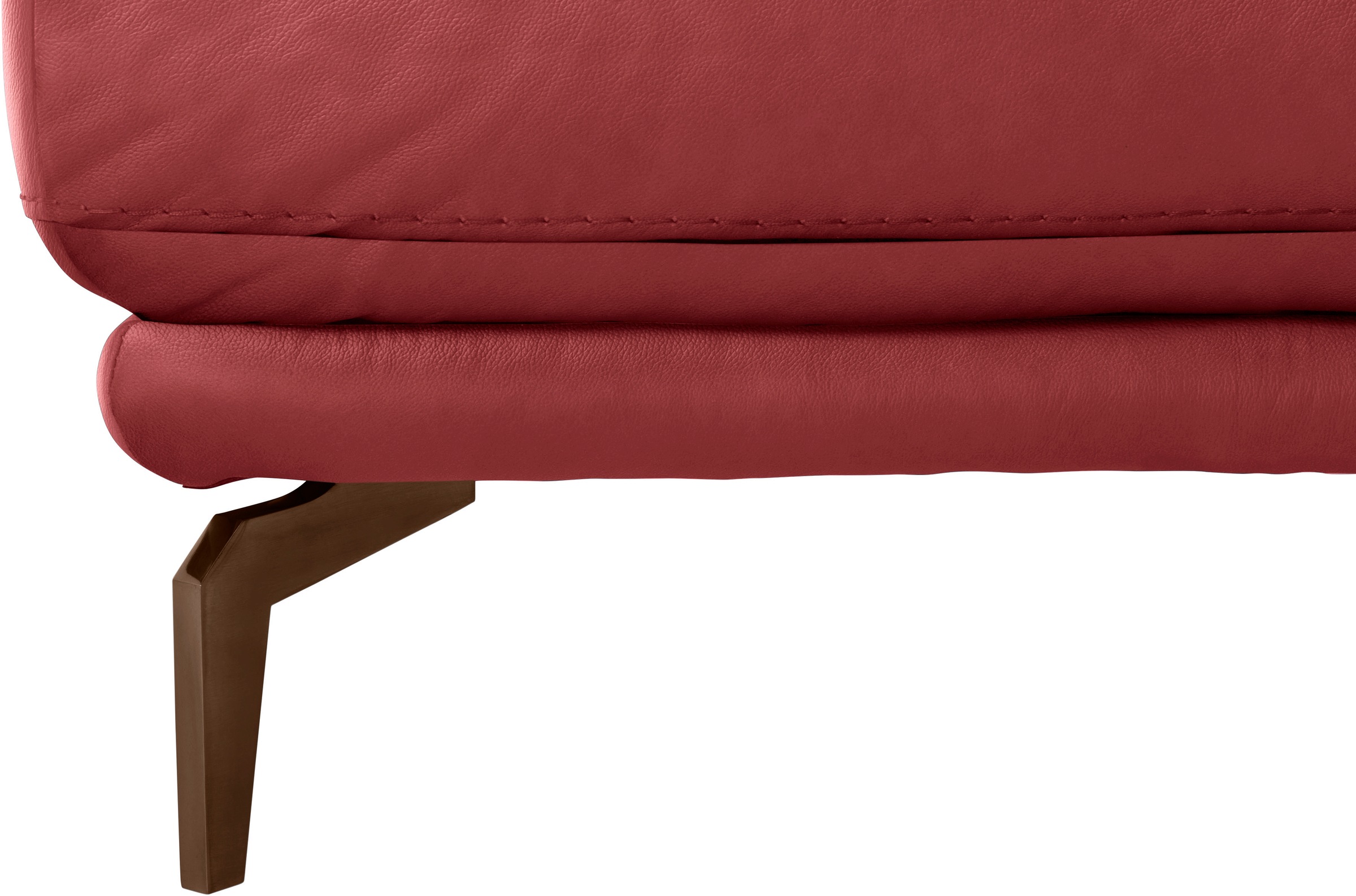 W.SCHILLIG Hocker »montanaa«, mit Metallfüßen in Bronze pulverbeschichtet, Breite 141 cm
