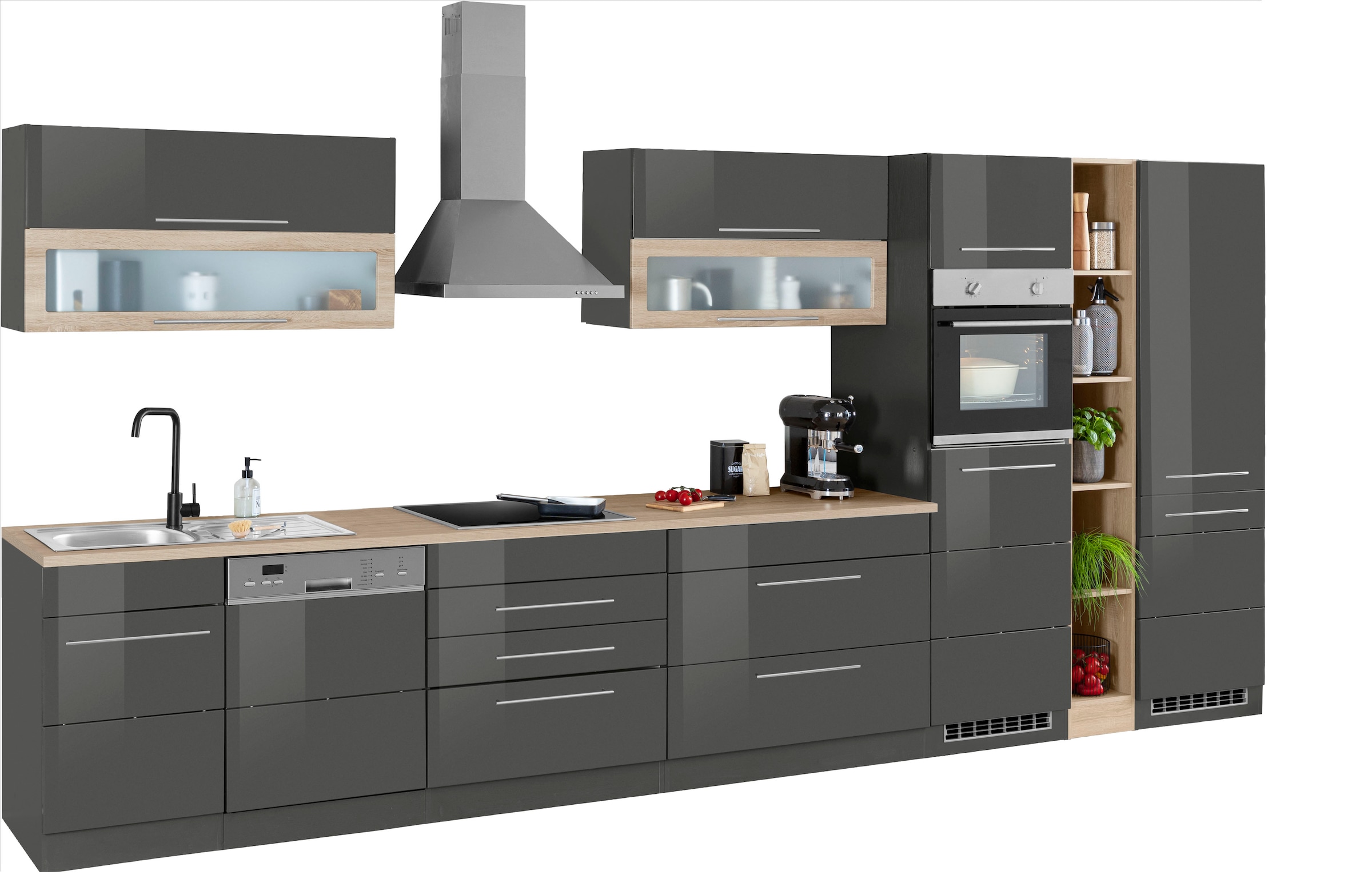 KOCHSTATION Küchenzeile »KS-Wien« Breite 440 cm, wahlweise mit E-Geräten un günstig online kaufen