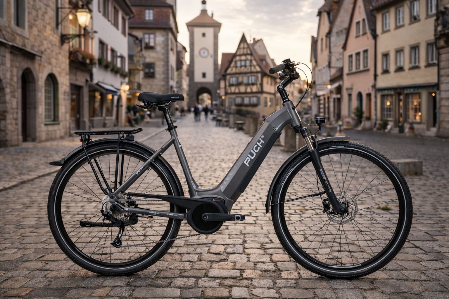 PUCH »PUCH C 5.3 City – Bosch Performance Line Motor & 500Wh PowerTube Akku« Shimano Alivio RDM3100 Schaltwerk Mittelmotor 250 W