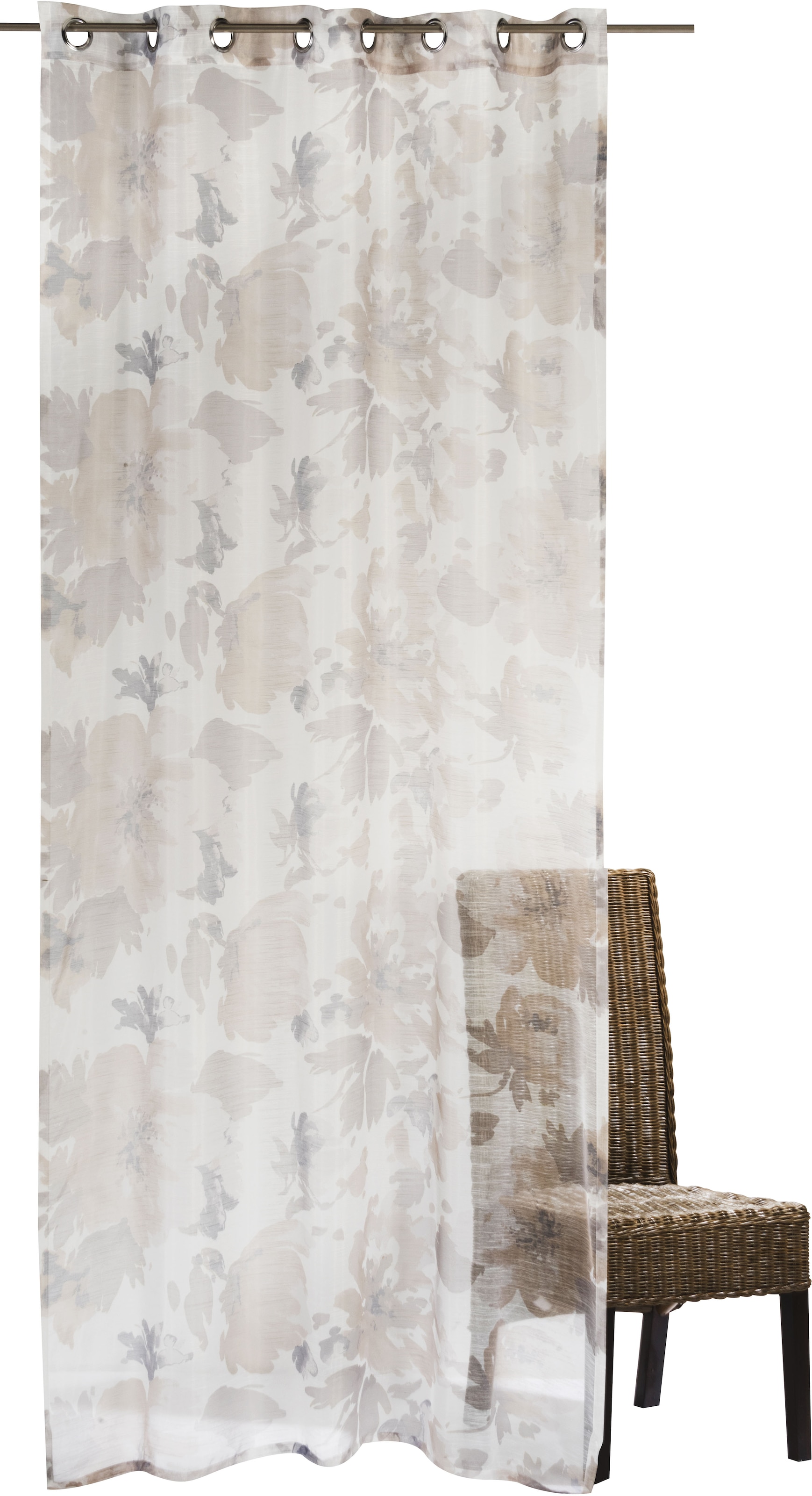 ELBERSDRUCKE Gardine »Botanica 09 beige«, (1 St.)
