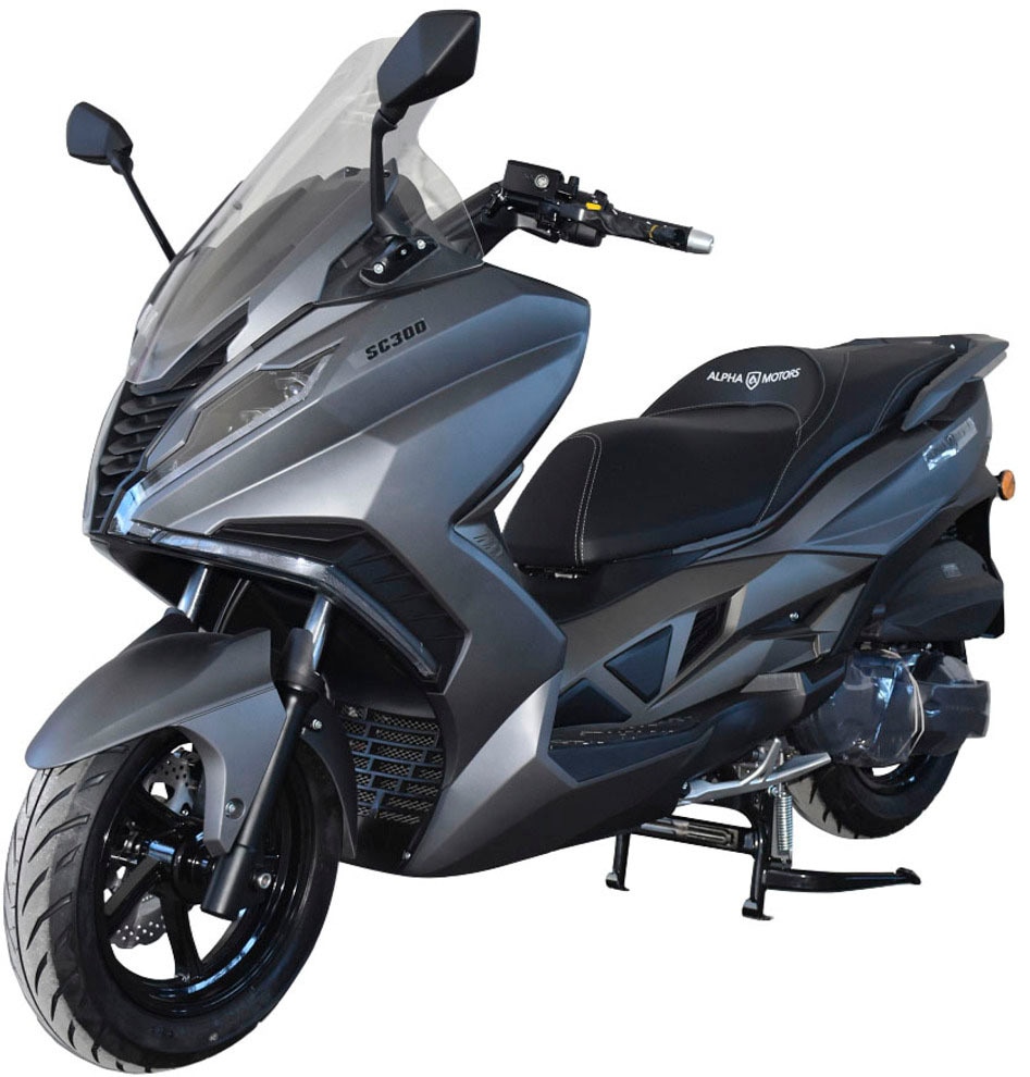 Alpha Motors Motorroller »Sport Cruiser 300«, 276 cm³, 125 km/h, Euro 5+, 23,79 PS, (Spar-Set, mit Topcase), mit integr. Alarmanlage, Keyless-System, USB-Anschluss und Windschild