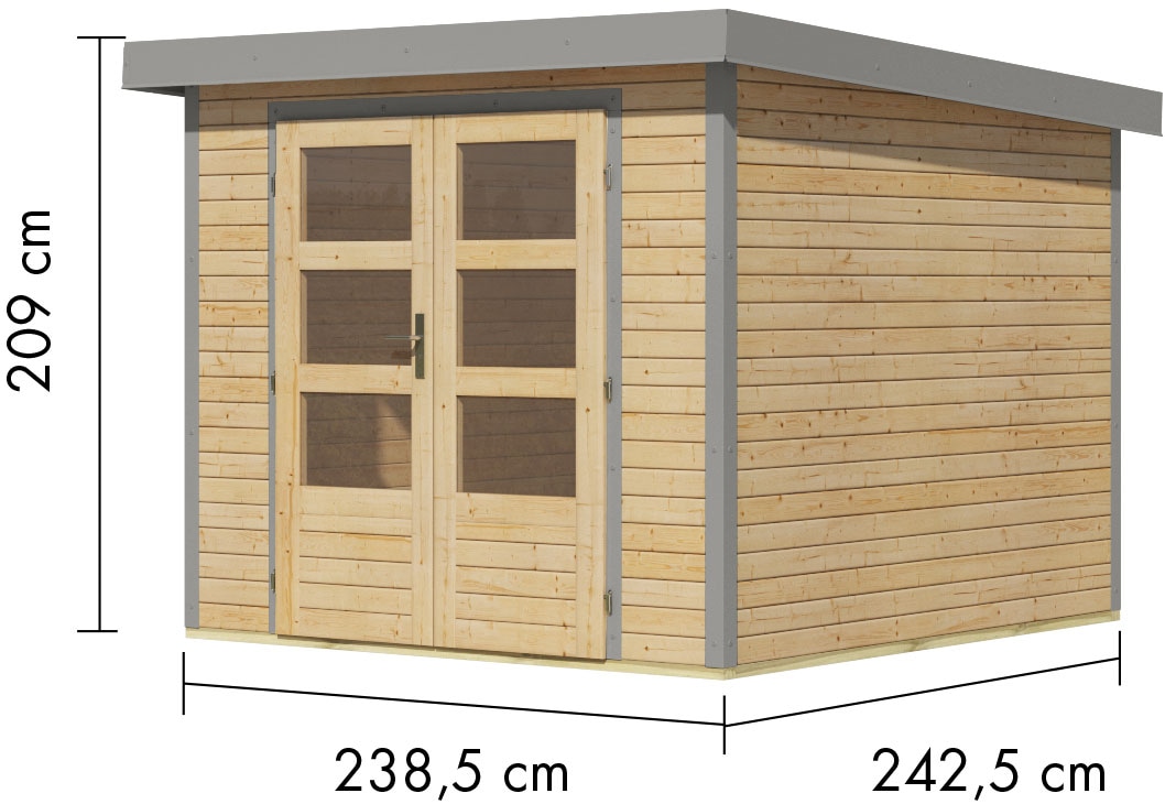 Karibu Gartenhaus »Jupiterino 3,5, in verschiedenen Farben«