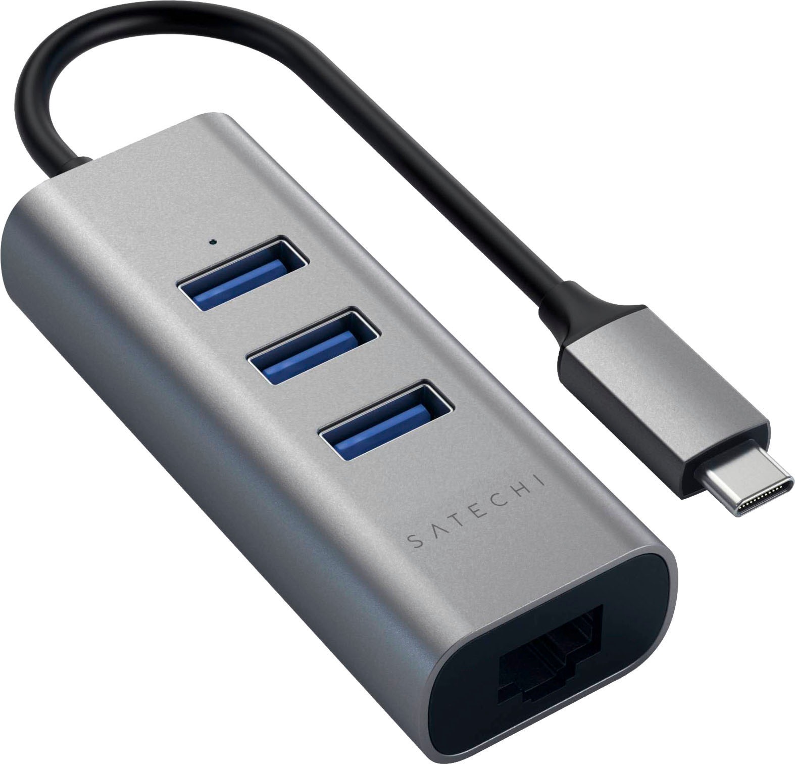 Satechi USB-Adapter »Type-C 2-in-1 3 Port USB 3.0 Hub & Ethernet«, USB 3.0 Typ A zu USB Typ C