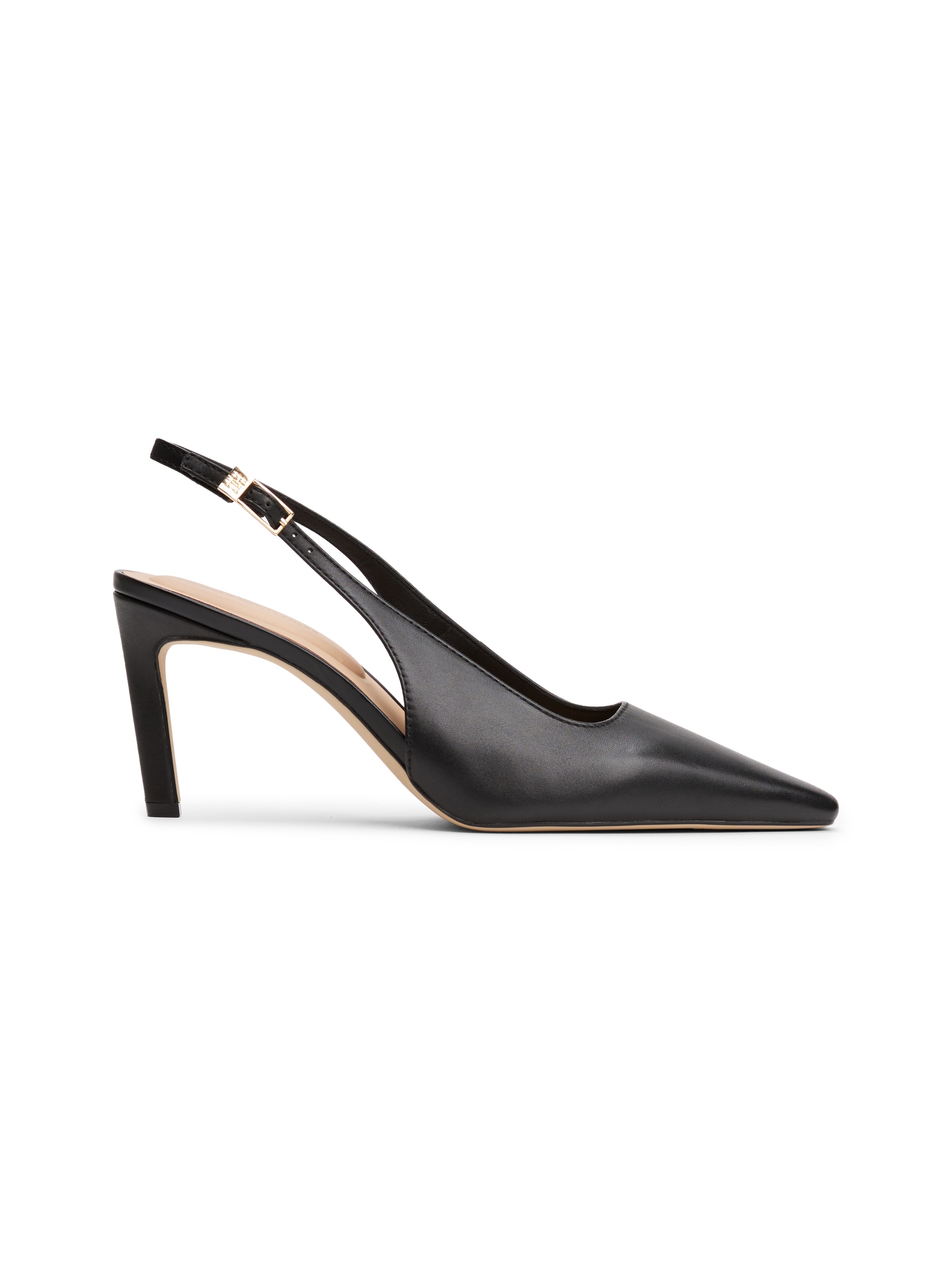 Tommy Hilfiger Slingpumps »SQUARED TOE HIGH HEEL SLINGBACK«, Stilettoabsatz, Abendschuh, Festtagsschuh in spitz zulaufender Form