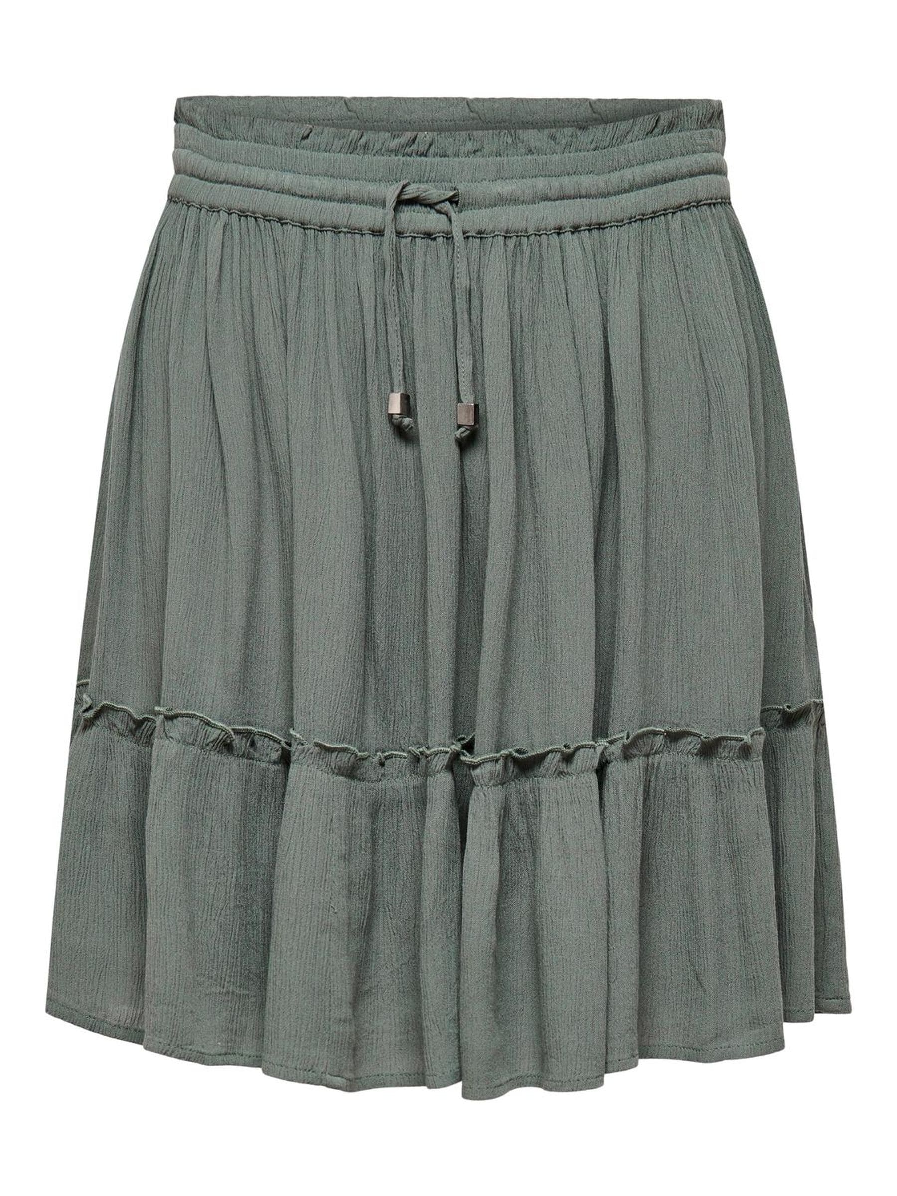 ONLY Minirock »ONLIBIZA LIFE SHORT SKIRT WVN NOOS«, mit Volant