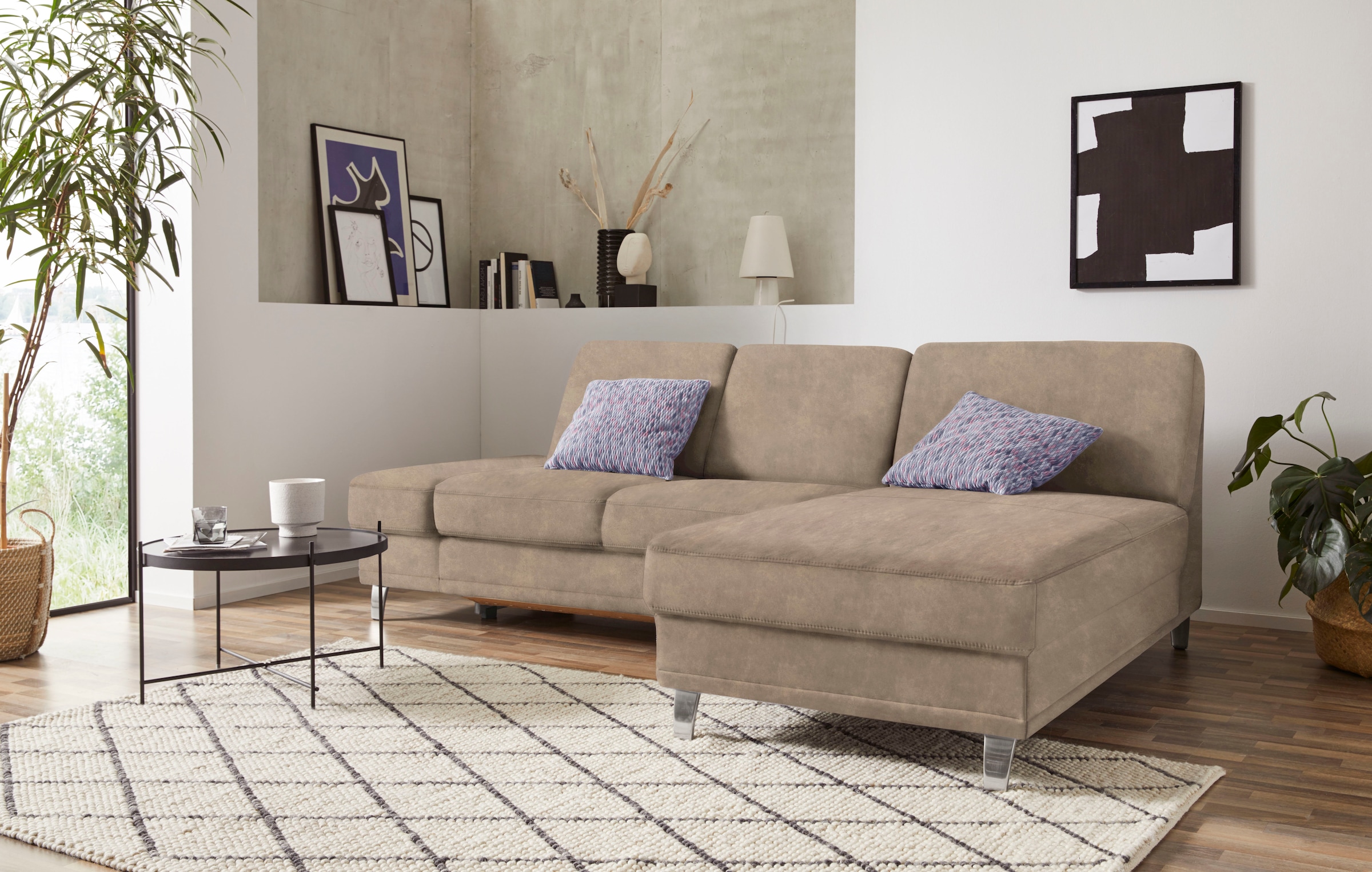 sit&more Ecksofa »Clio L-Form« wahlweise mit Bettfunktion oder Vorziehsitz günstig online kaufen