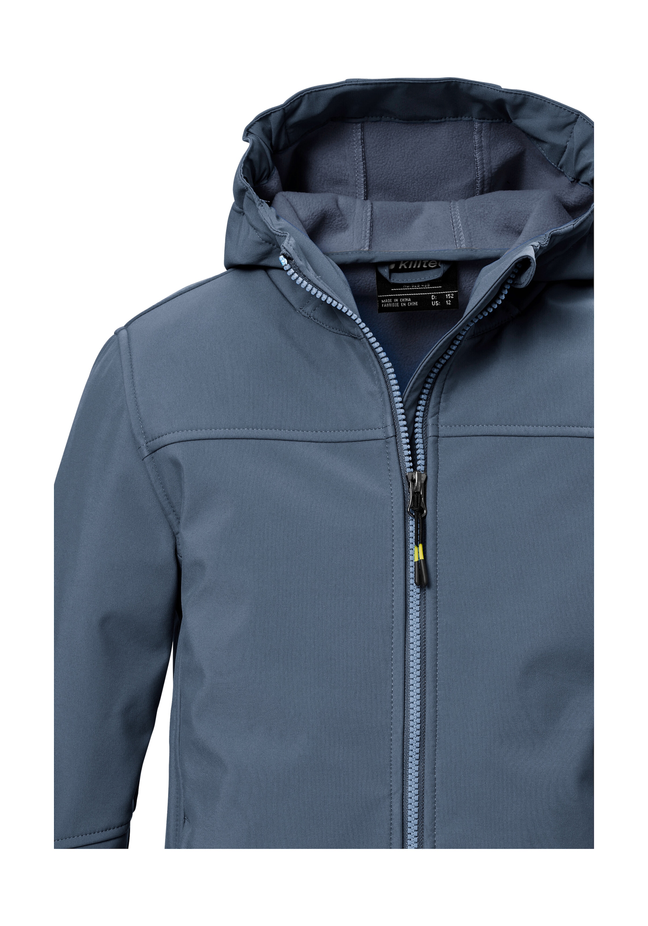Killtec Softshelljacke »KOW 366 BYS SFTSHLL JCKT«, Wasserabweisende Softshelljacke mit Fleece, Kapuze und Reflektoren