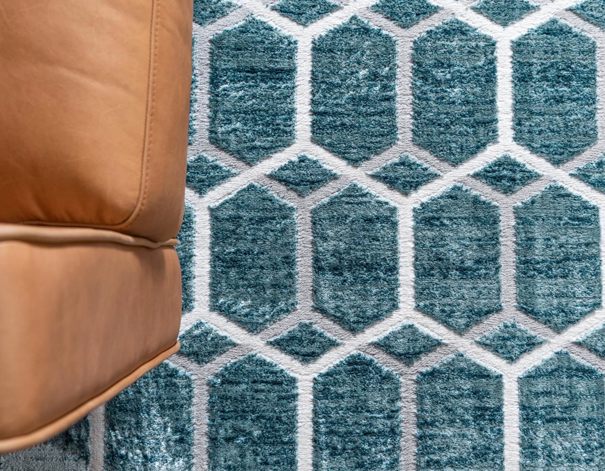 Myflair Möbel & Accessoires Teppich »Titan Trellis, LAGERRÄUMUNG!«, rechteckig, 13 mm Höhe, Kurzflor, gewebt, modernes geometrisches Design