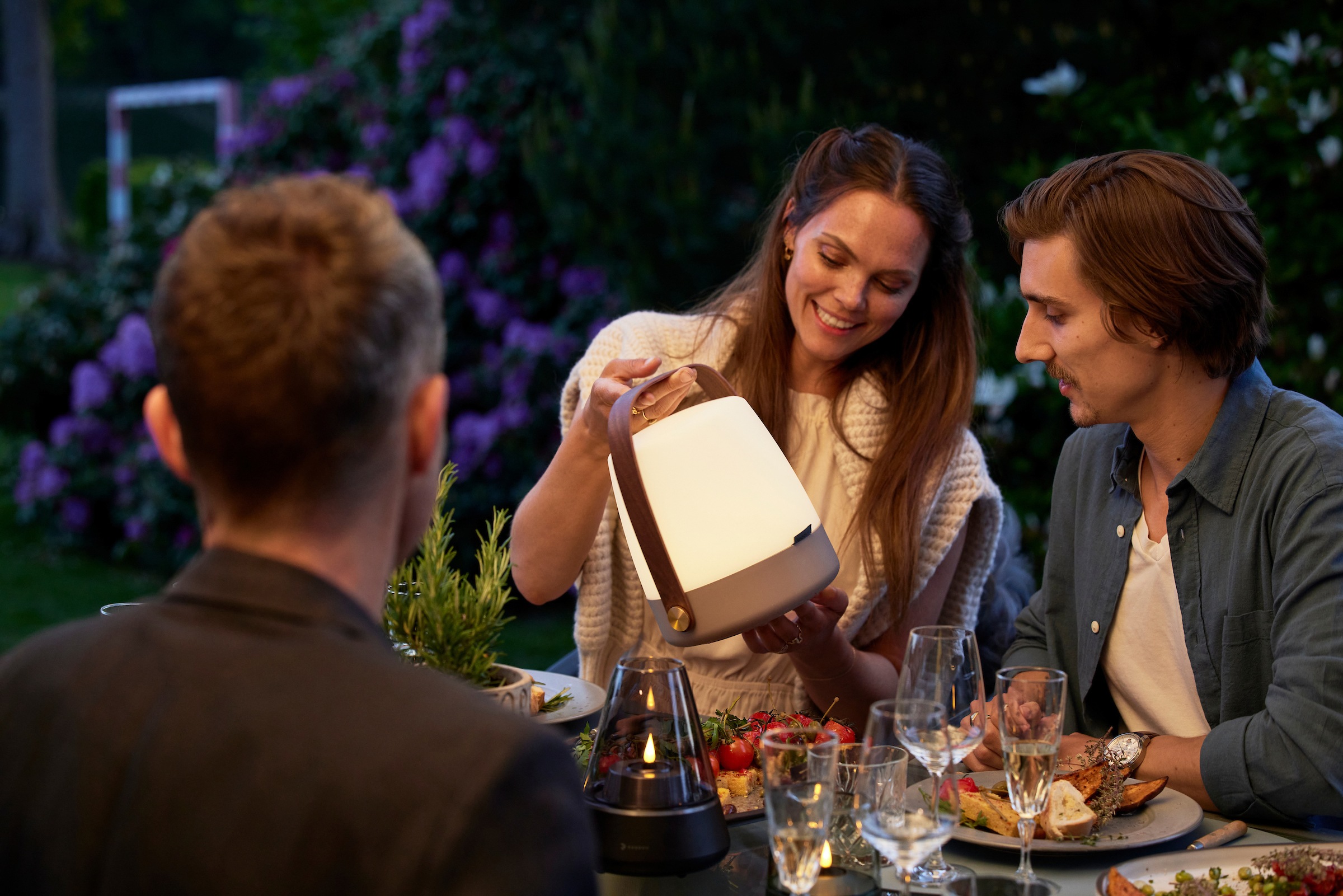 kooduu LED Tischleuchte »Lite-up«, Leuchtmittel LED-Board | LED fest integriert, warmweiße, dimmbare Tischlampe im Hygge-Design