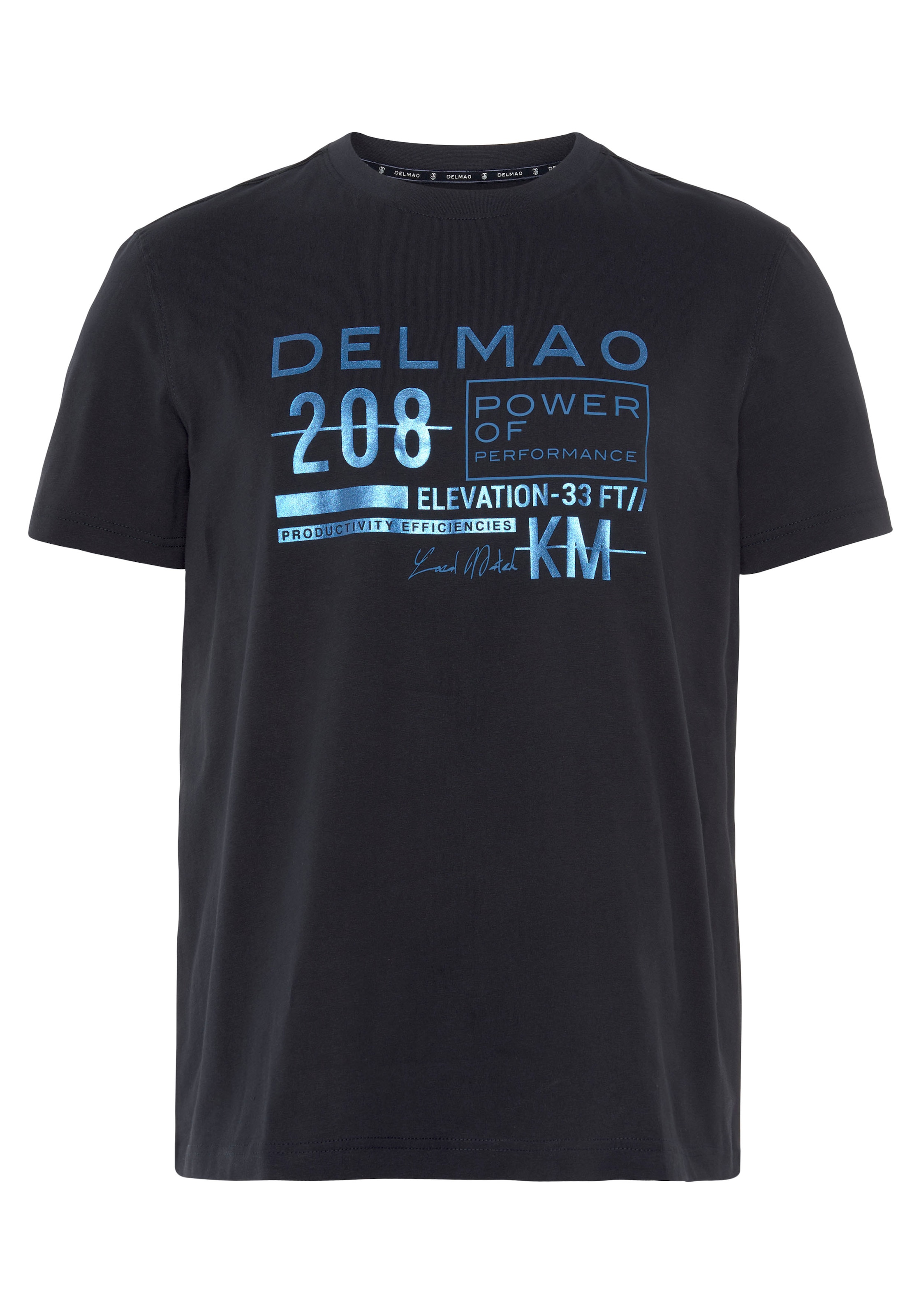 DELMAO T-Shirt, Kurzarm, bedruckt, Rundhals, aus 100% Baumwolle