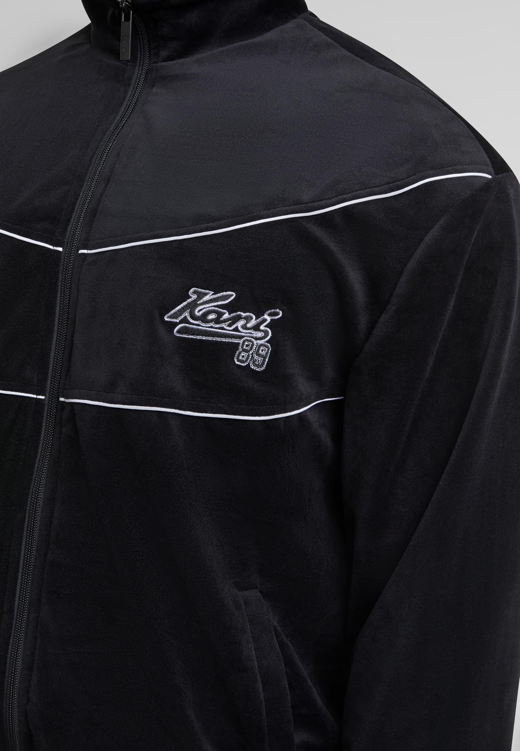 Karl Kani Trainingsjacke »Karl Kani KM251-011-2 Kani Varsity Velours Trackjacket« 1 Stk. tlg. ohne Kapuze