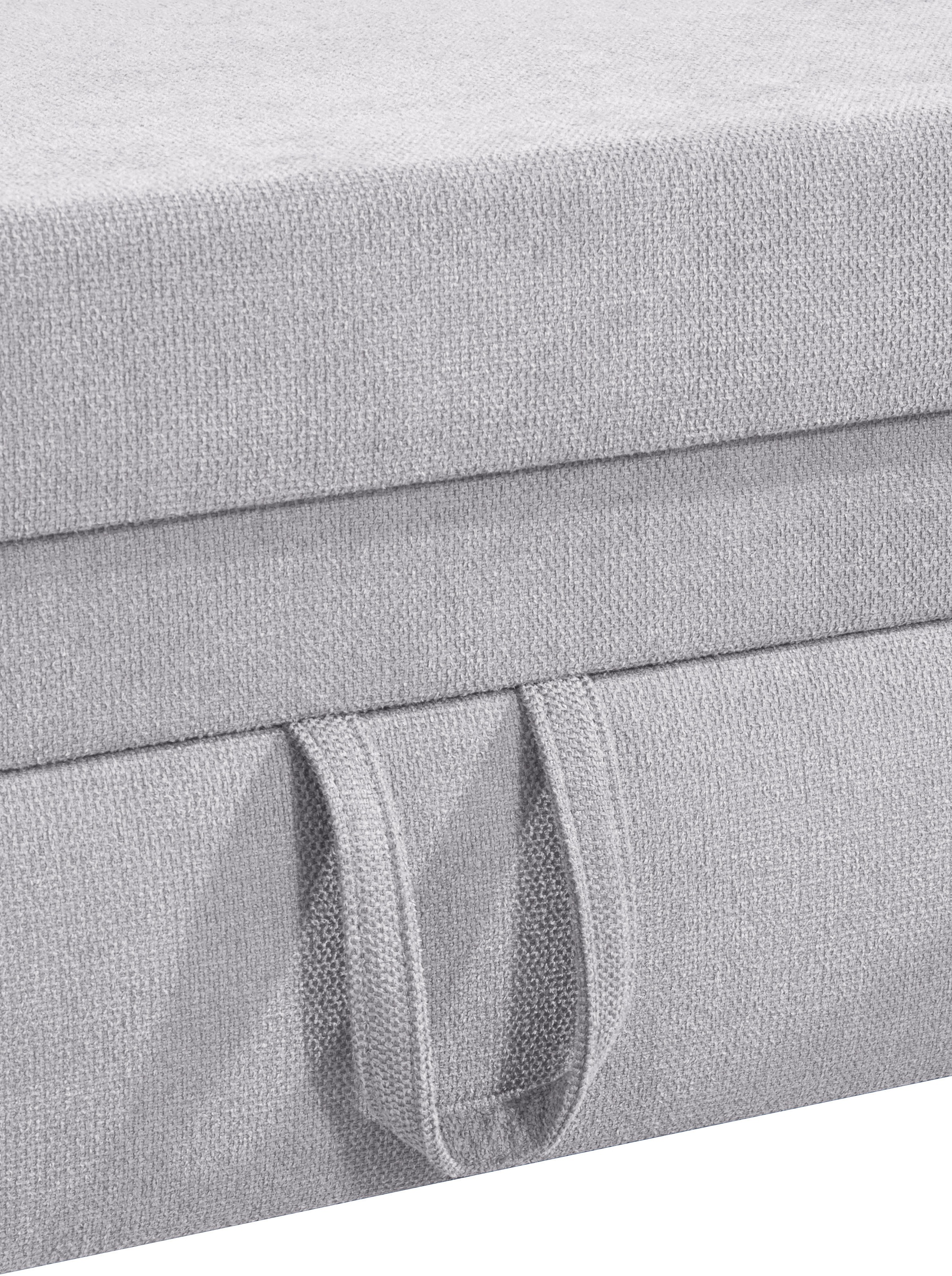 Places of Style Wohnlandschaft »Lolland U-Form«, Wahlweise mit Bettfunktion und Stauraum, auch mit abwischbarem Bezug