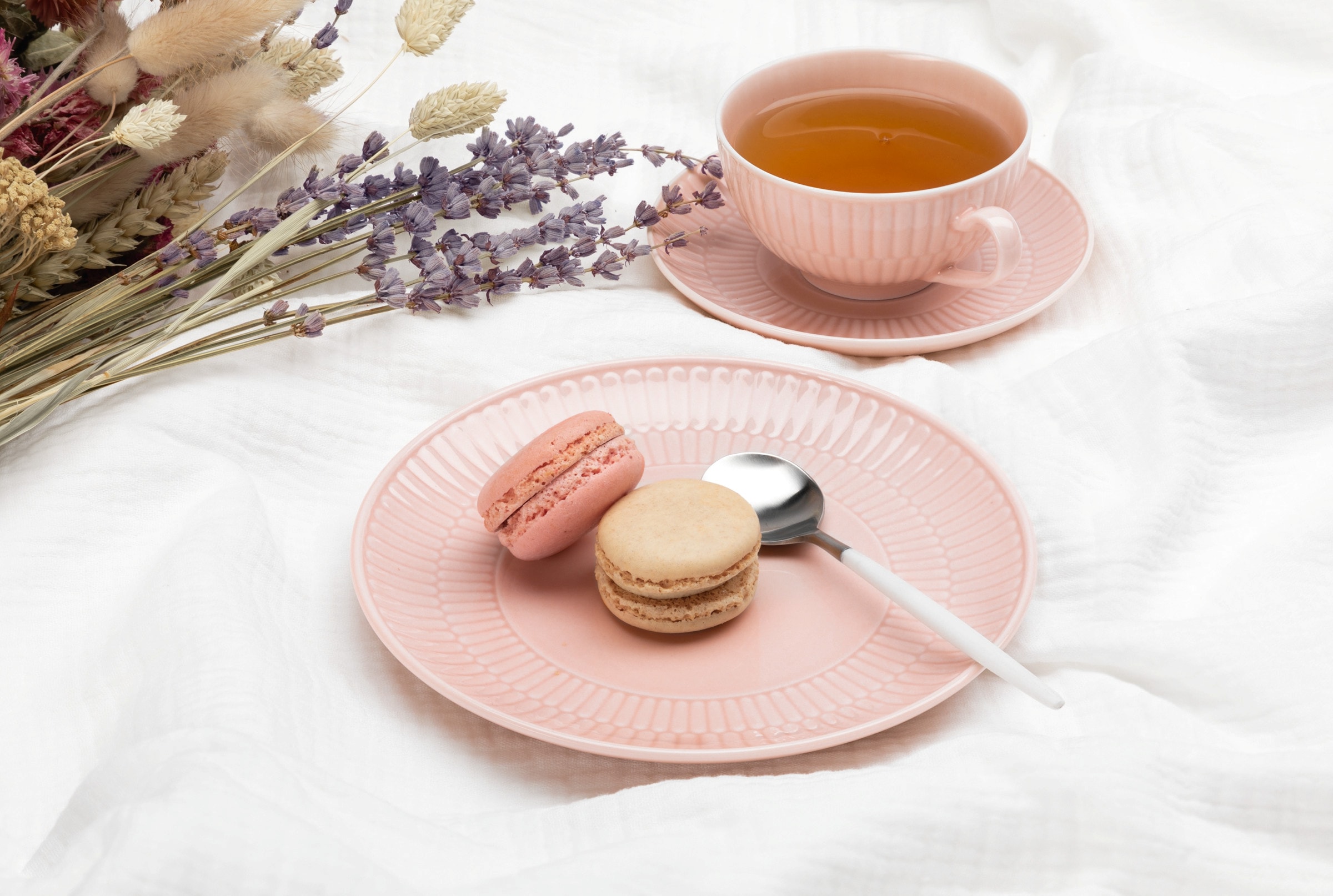 Seltmann Weiden Teeservice »Geschirr-Set, 18 Teile, Amina, klein«, (Set, 18 tlg., 6x Teeobertasse, 6x Kombi-Untertasse, 6x Brotteller), Tassen, Untertassen, Teller, Made in Germany, 18 Teile, für 6 Personen