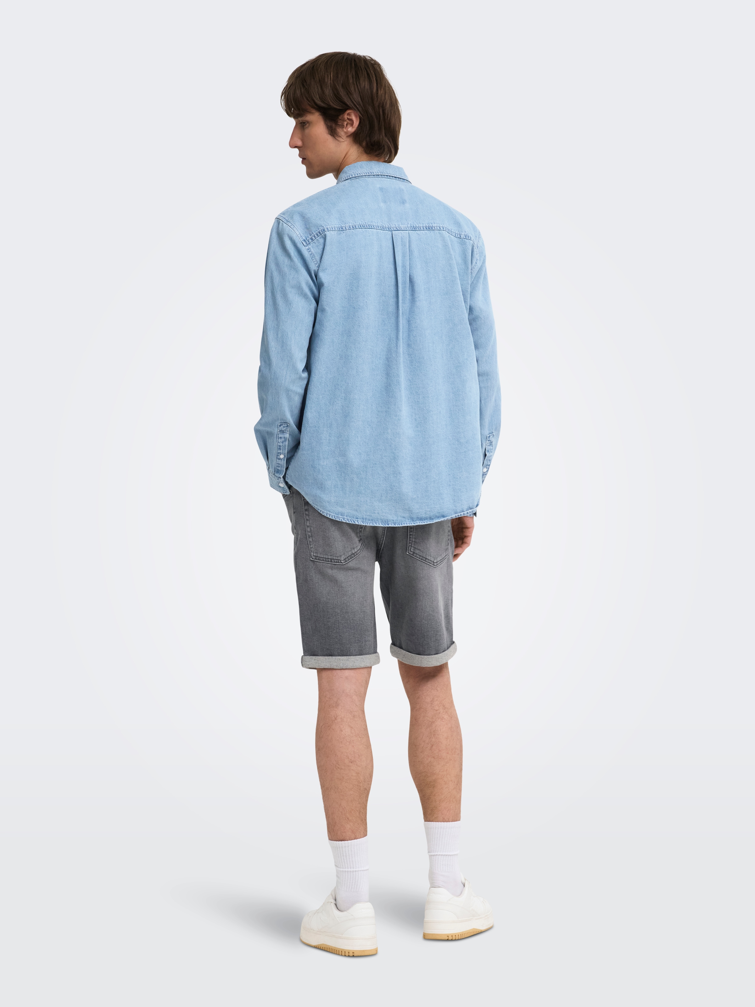 ONLY & SONS Jeanshemd »ONSORSON REGULAR YFM DNM SHIRT NOOS« Baumwolle, normal geschnitten