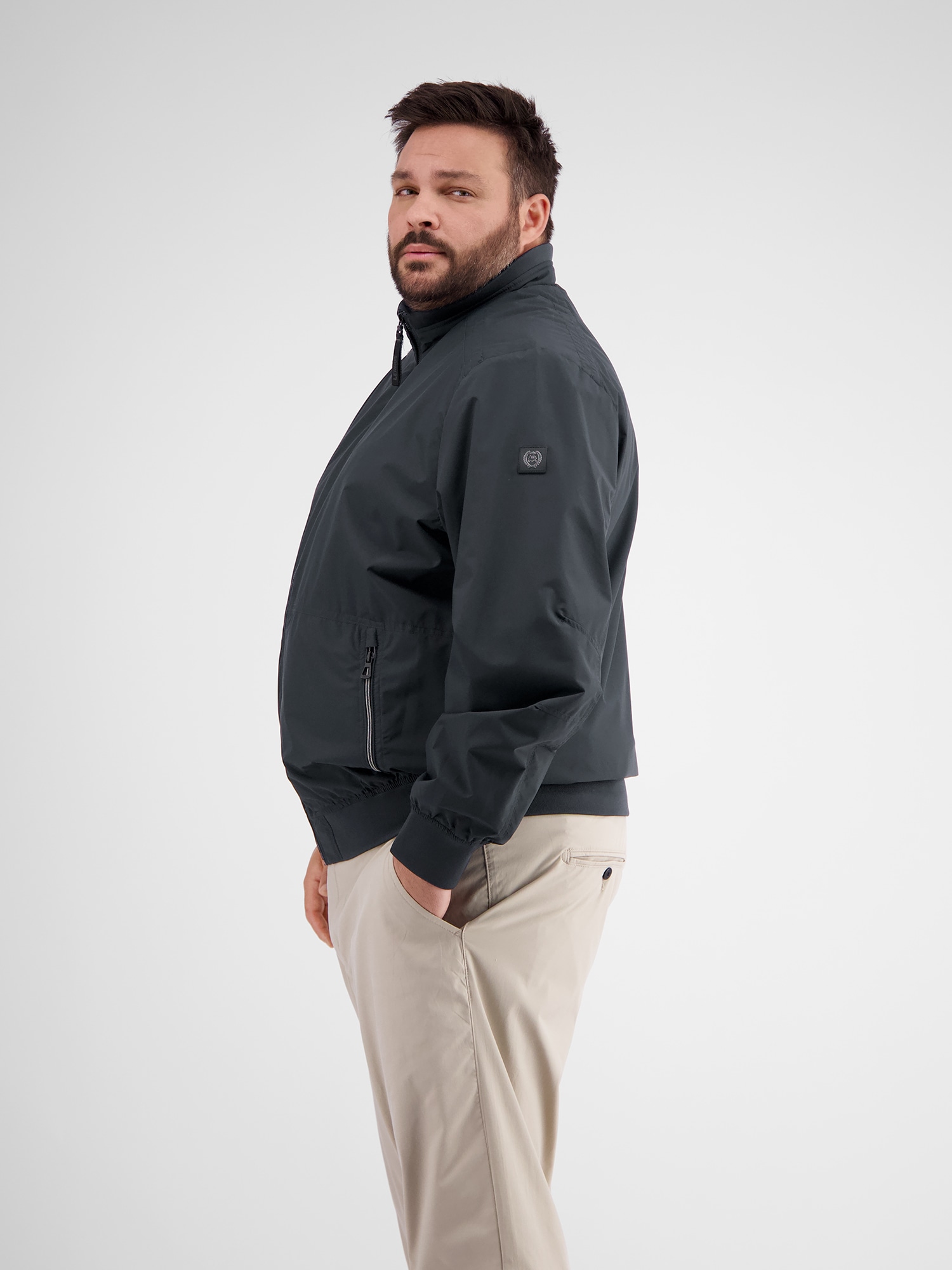 LERROS Blouson »LERROS Herren Blouson, wind- und wasserabweisend in Übergrößen«, ohne Kapuze, Wasser- und windabweisend, atmungsaktiv