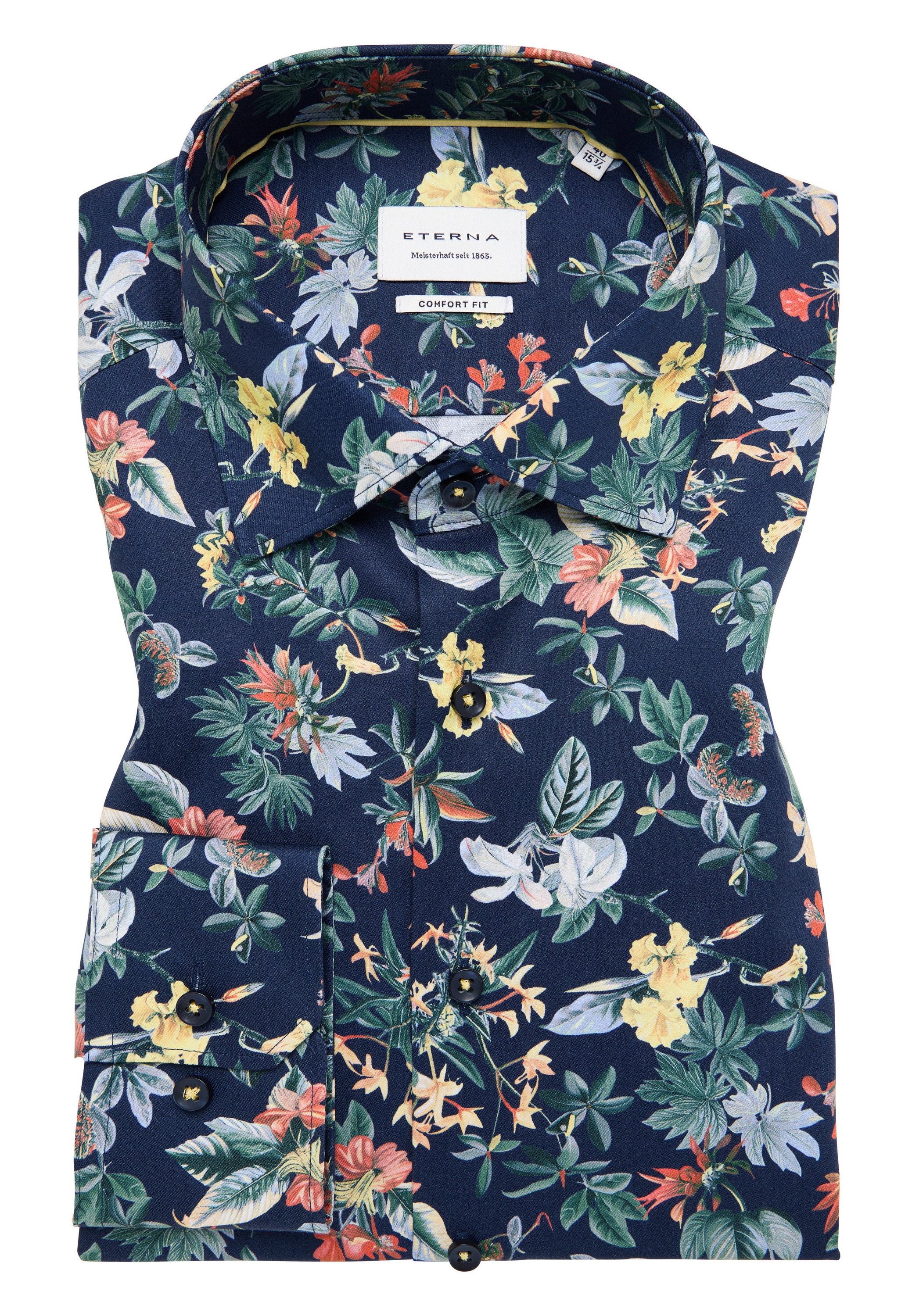 Eterna Langarmhemd »COMFORT FIT« NON IRON (bügelfrei)