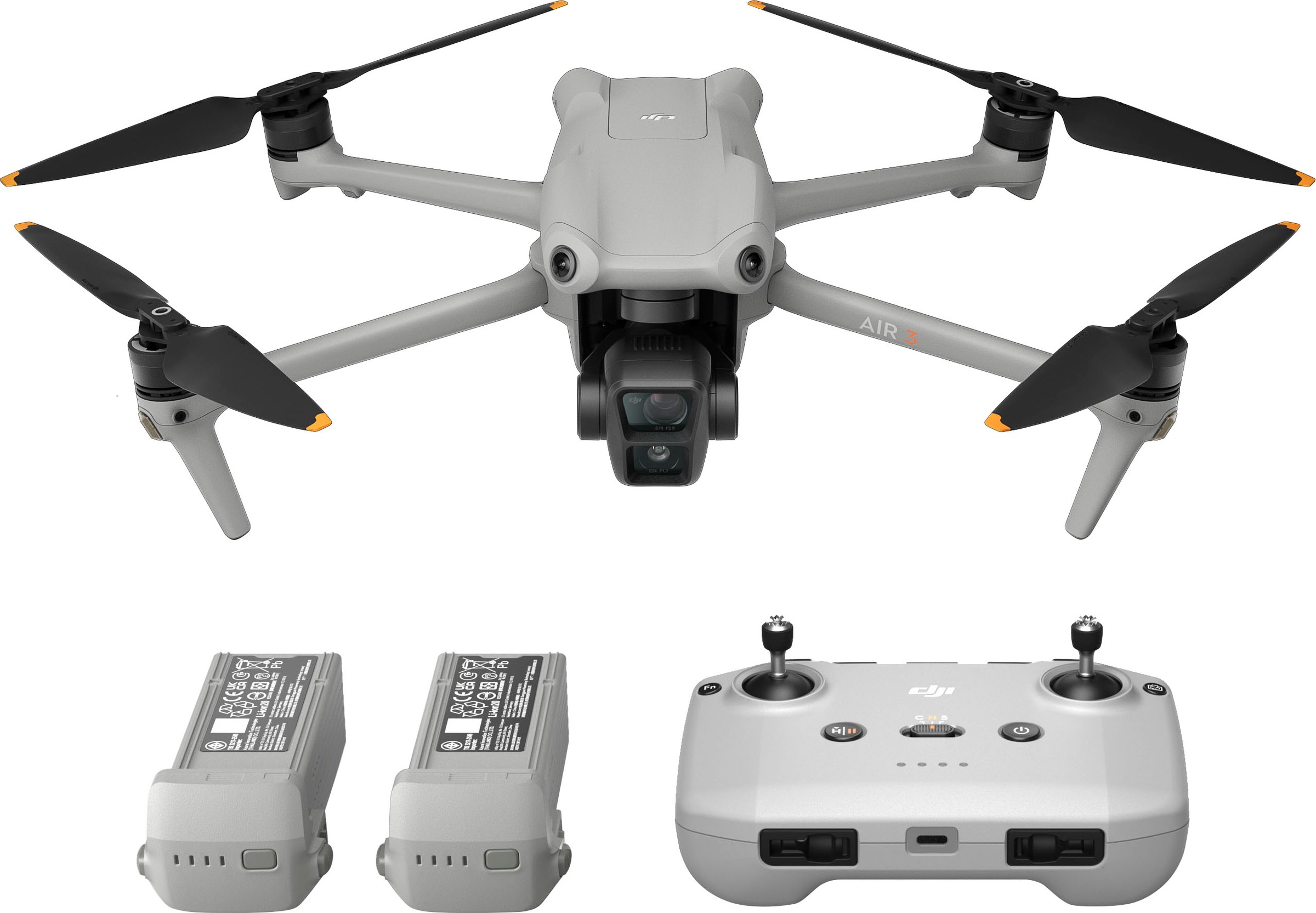 DJI Drohne »Air 3 Fly More Combo (RC-N2)« grau