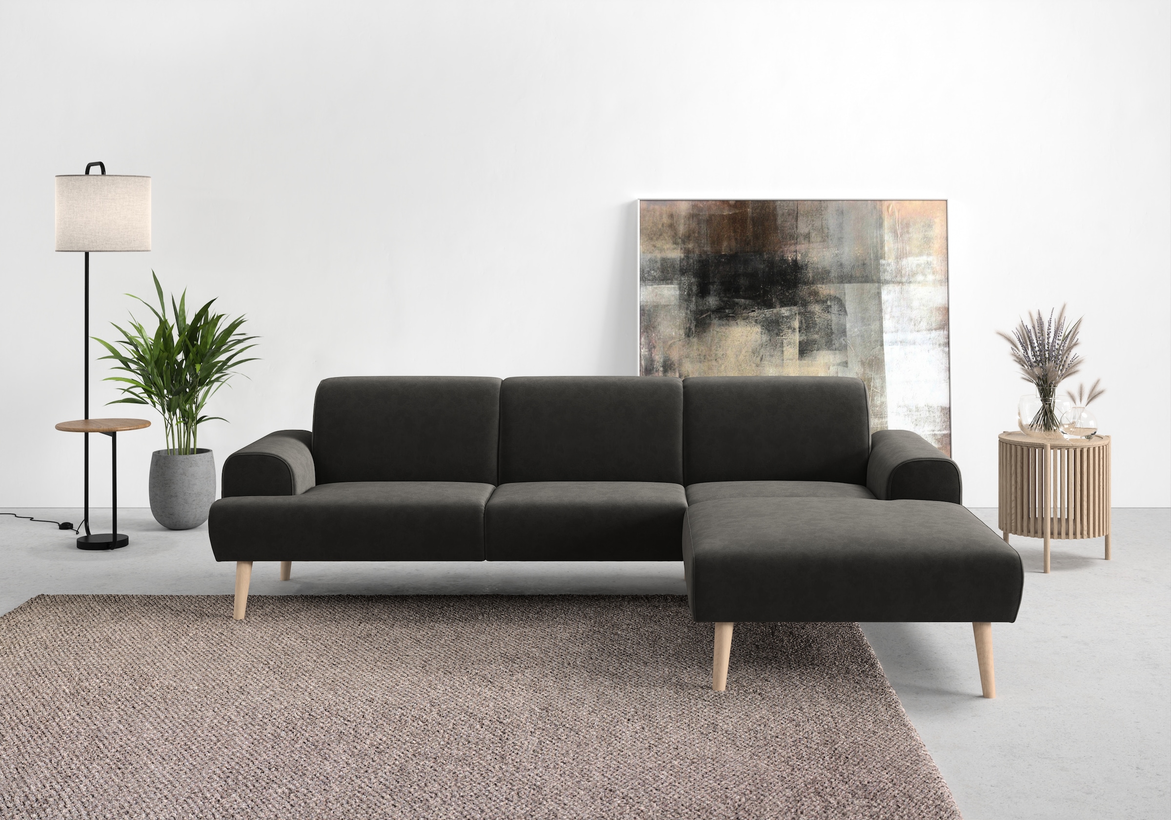 andas Ecksofa »Swift L-Form«, Federkern-Polsterung, B/T/H: 292/83/176 cm günstig online kaufen