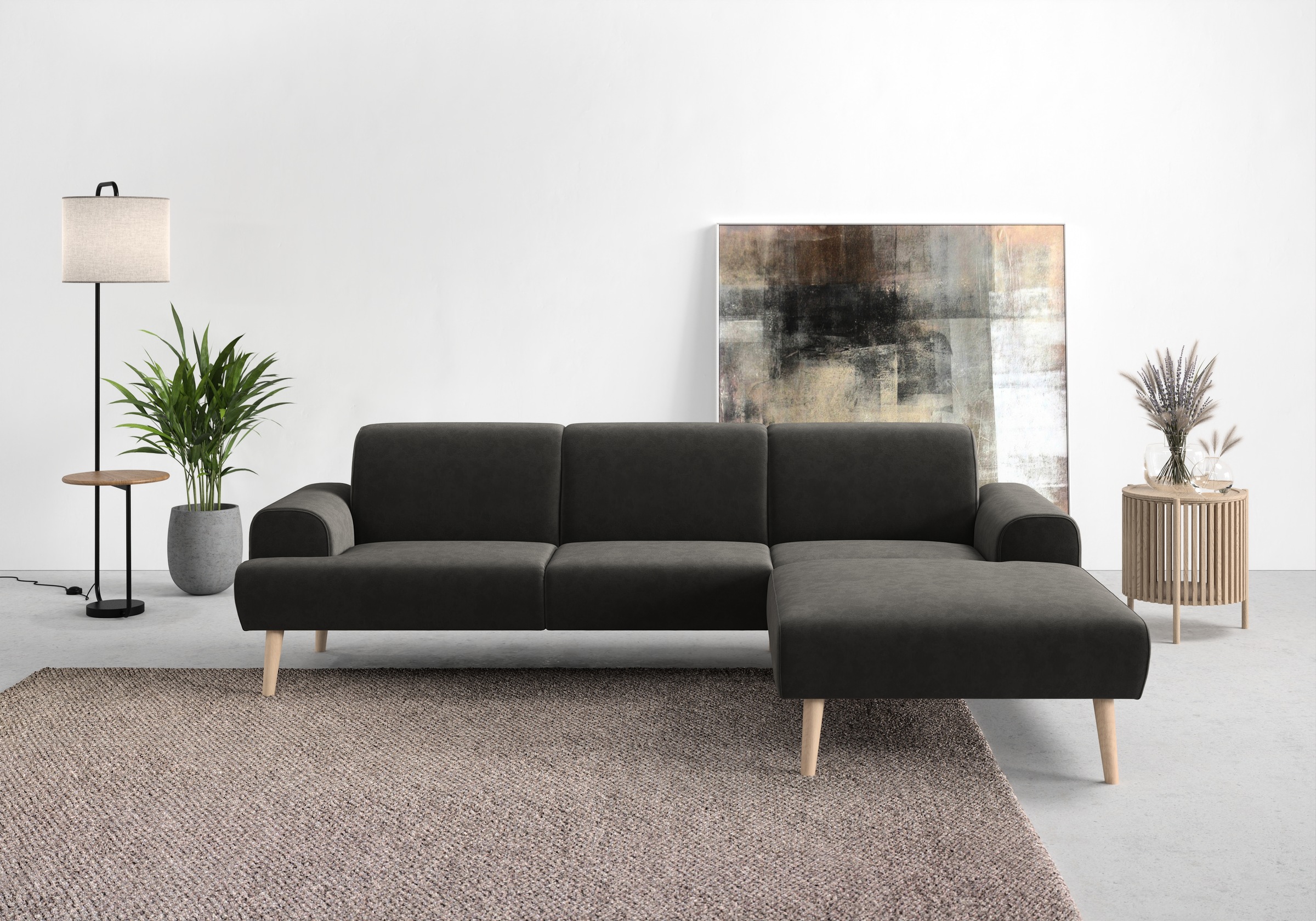 Home affaire Ecksofa »Swift Scandic Design, Federkern für hohen Sitzkomfort günstig online kaufen