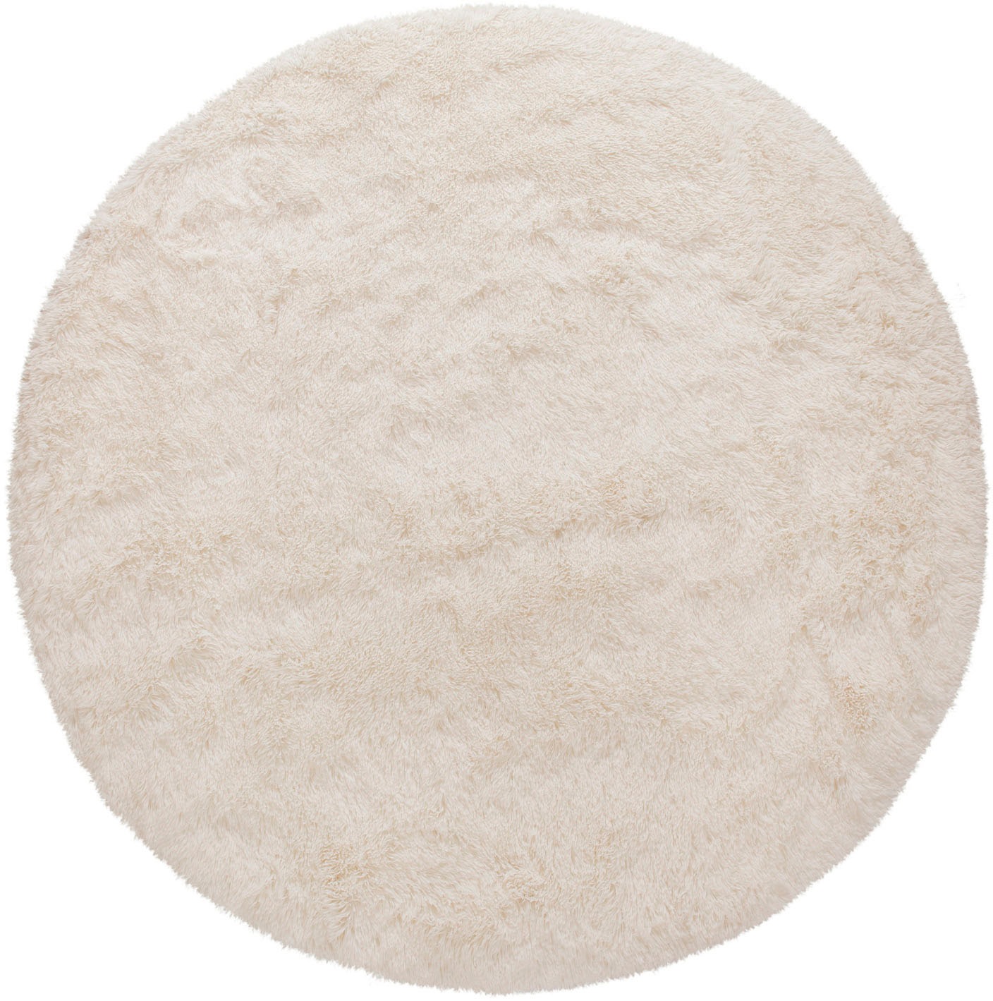 Paco Home Hochflor-Teppich »Silky 591«, rund, 37 mm Höhe, Uni Farben, besonders weich und kuschelig