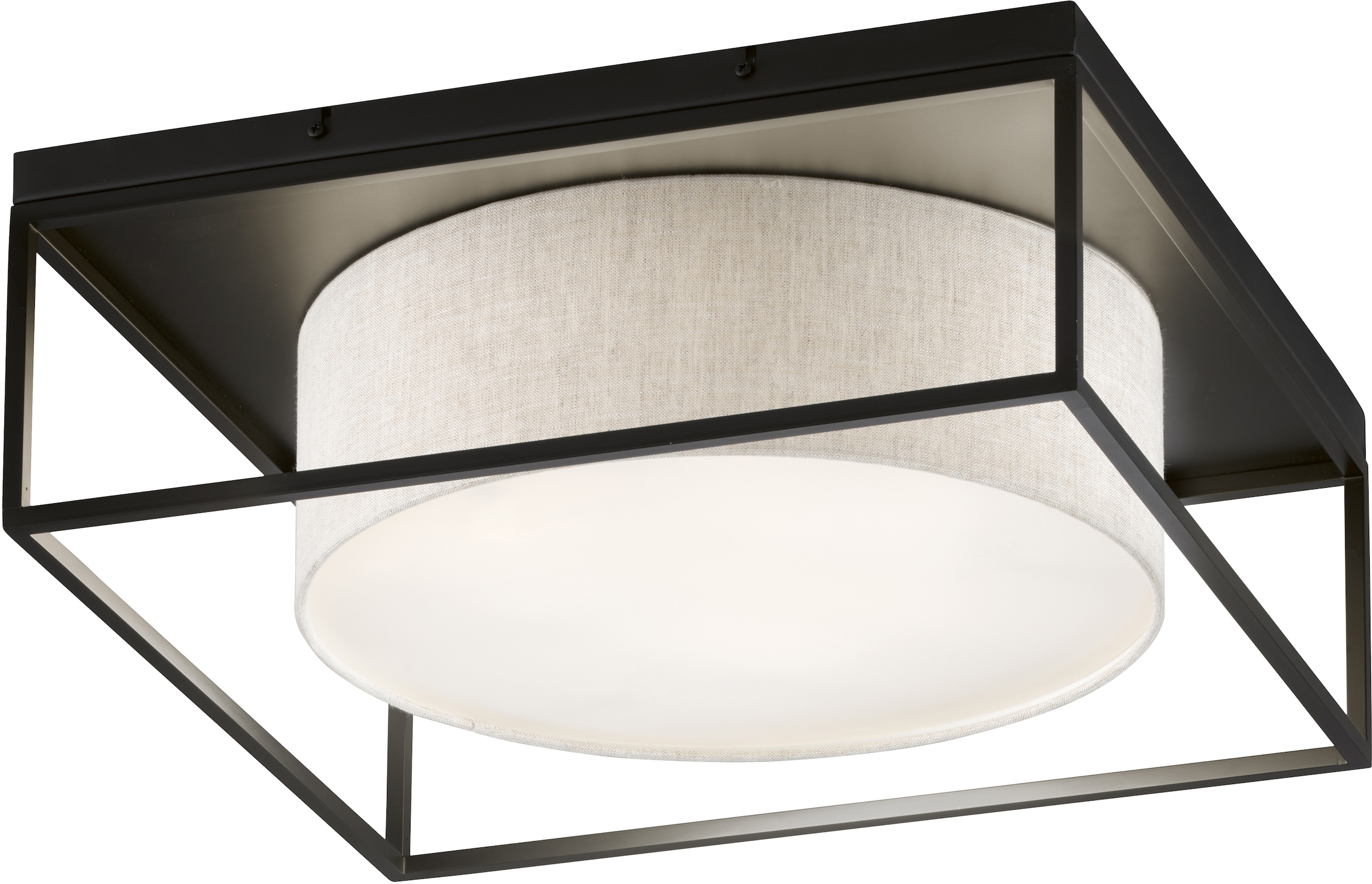FISCHER & HONSEL Deckenleuchte »Carre«, Gr. 50 x 50 cm, für Leuchtmittel 3 günstig online kaufen