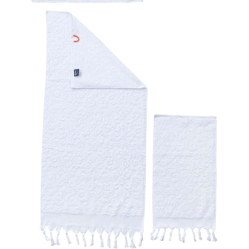 done.® Handtuch Set »Provence Ornaments«, Set, 4 tlg., Walkfrottier, Uni Farben, Ornamente, in verschiedenen Set Varianten erhältlich