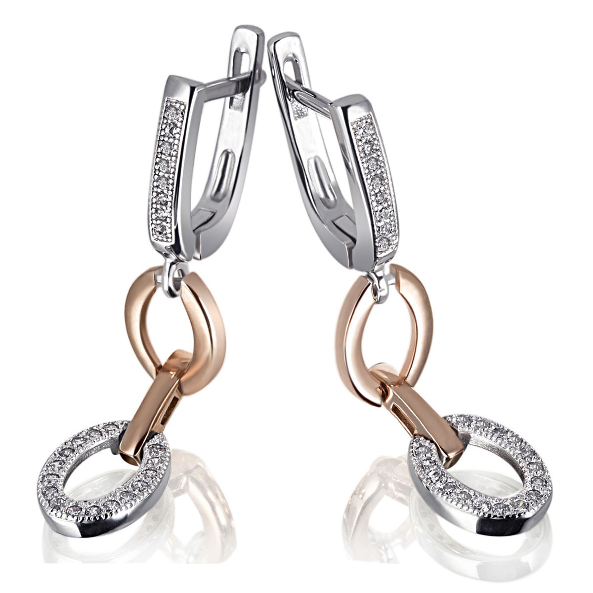 GOLDMAID Paar Ohrhänger silberfarben Exklusives Design