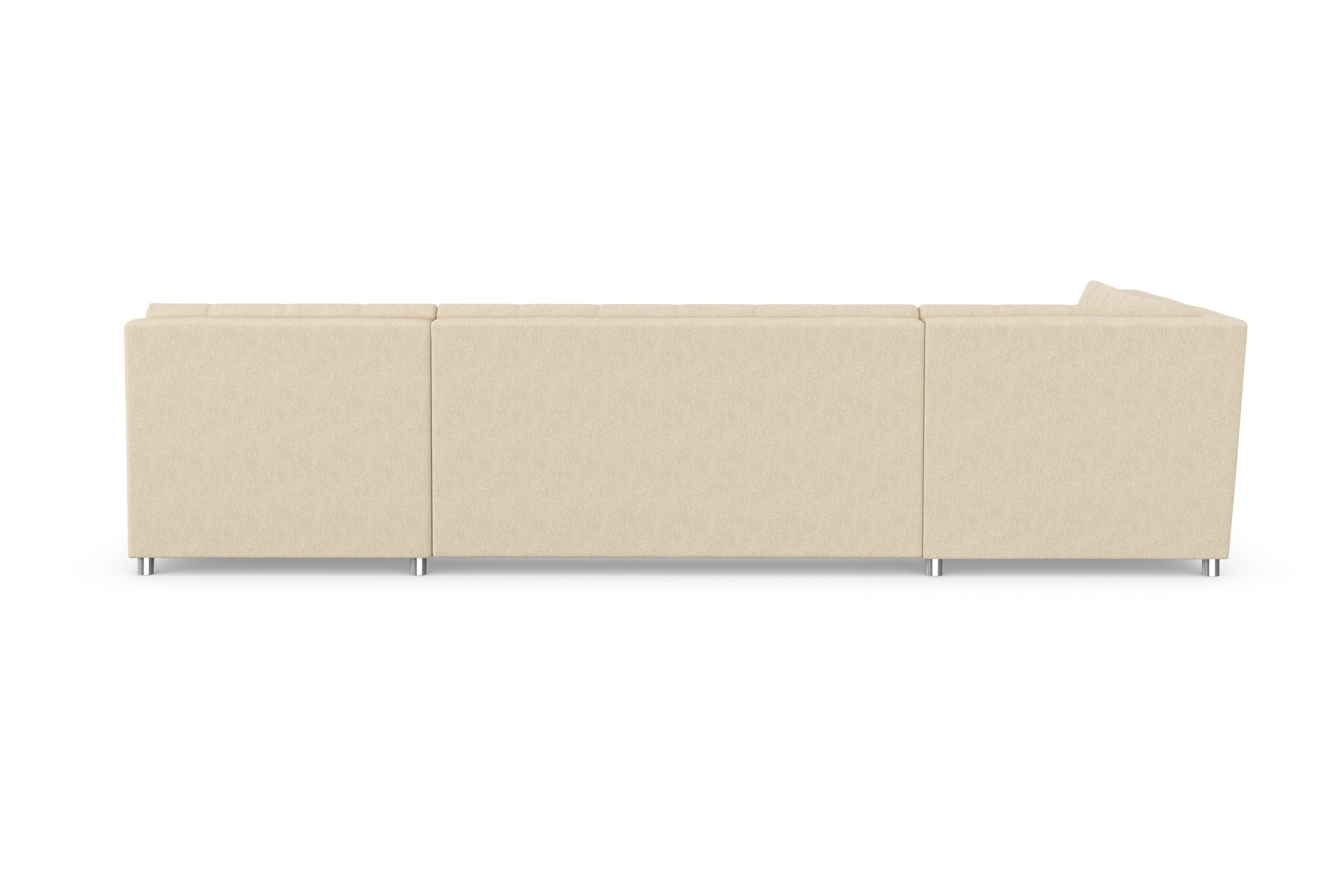 DOMO collection Wohnlandschaft »Treviso incl. Zierkissen, moderne Steppung, XXL: B/T/H: 364/201/83 cm«, wahlweise mit Bettfunktion, in vielen Bezugsarten auch in Cord U-Form