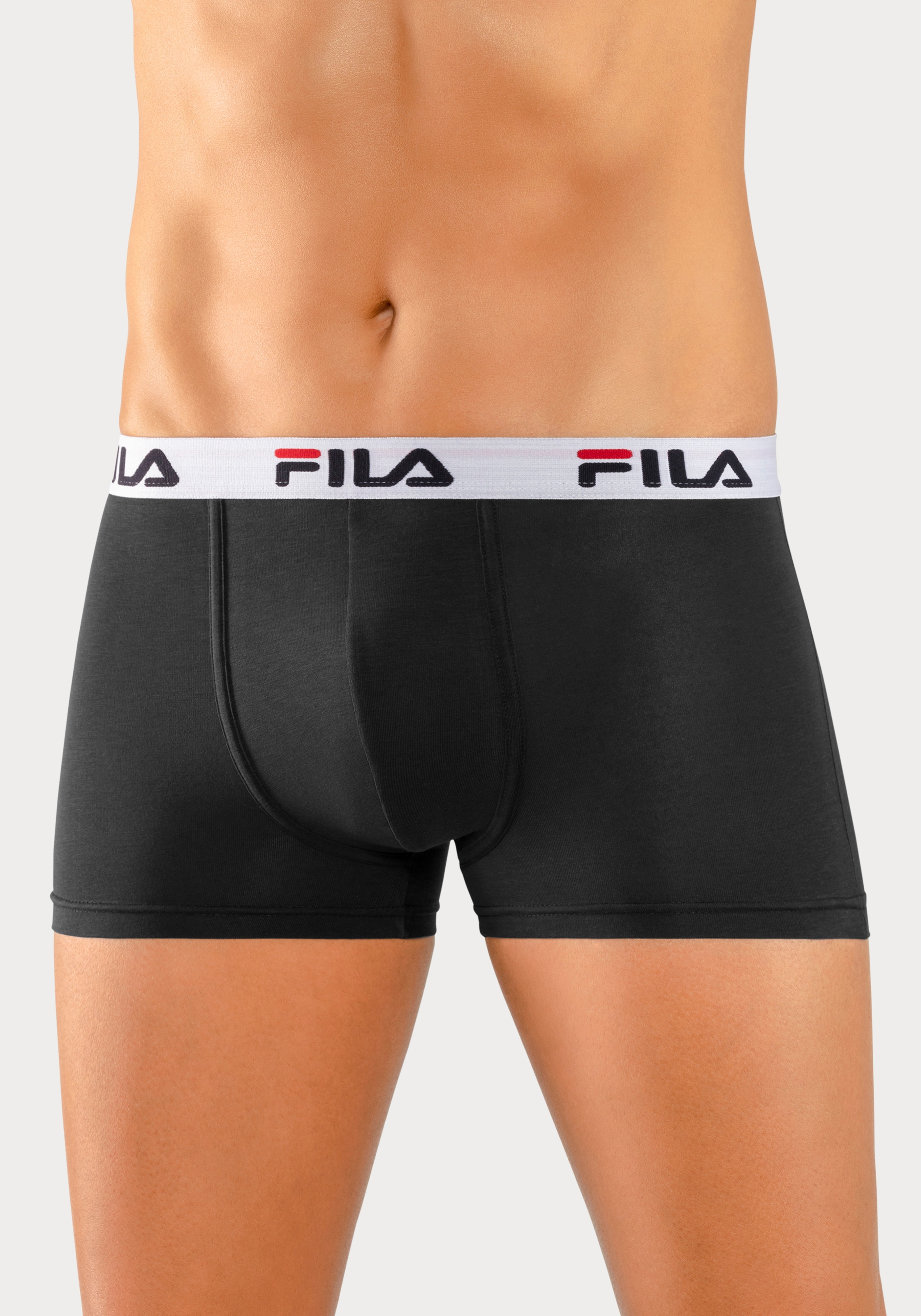 Fila Boxer »MAN BOXER SHORTS«, (3er Pack), mit elastischem Logobund
