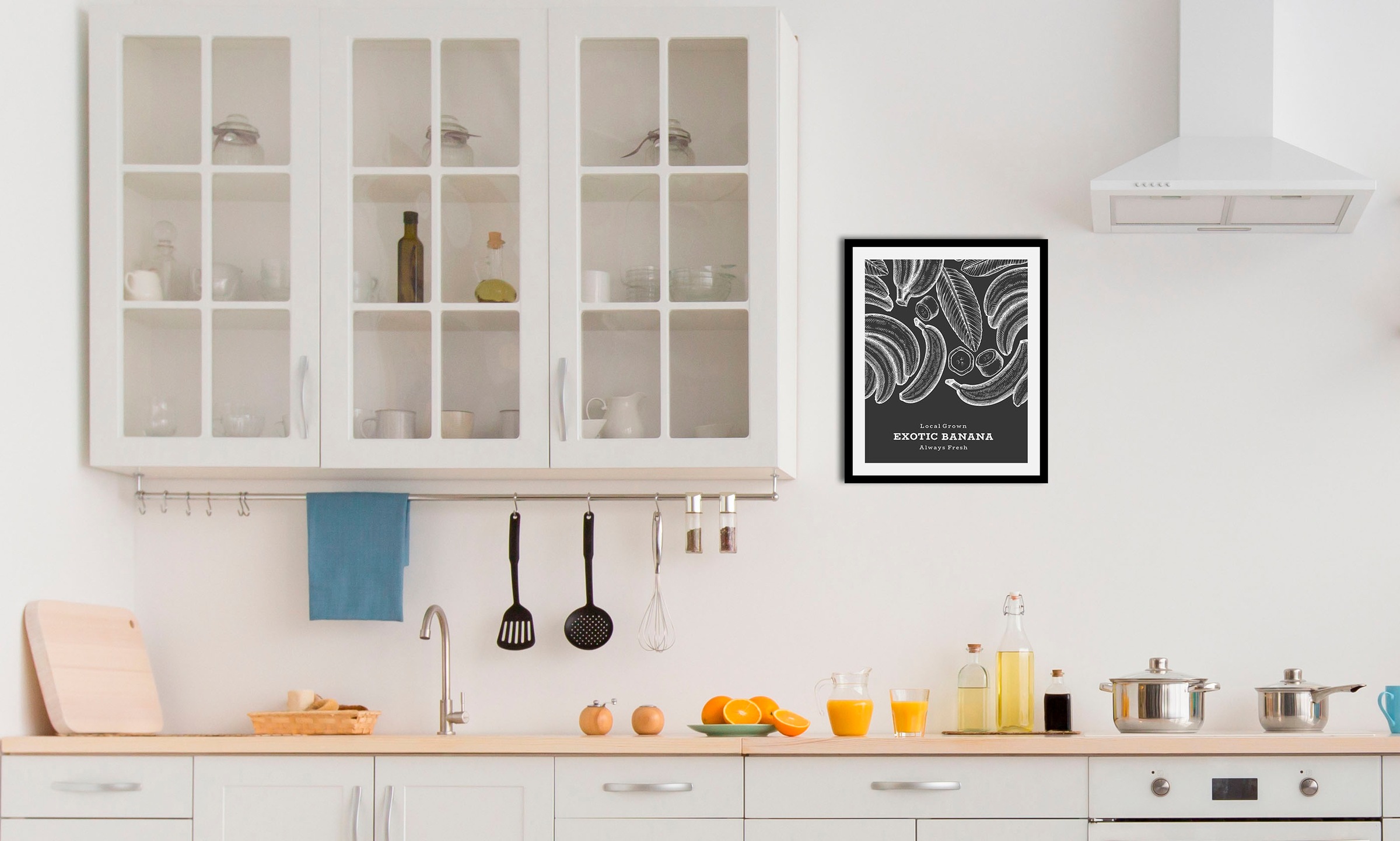 queence Bild »Exotic Banana«, Obst-Obst Bilder-Essen-Lebensmittel-Kunst-Sch günstig online kaufen