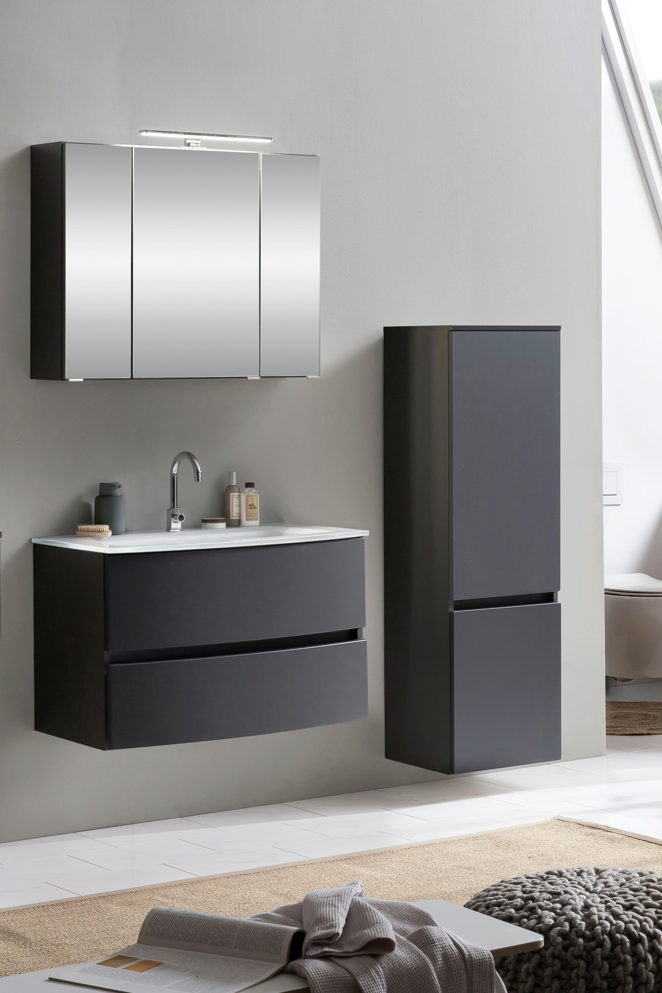 welltime Badezimmer-Set »Kaunas« Set, 3 Stk. tlg. günstig online kaufen